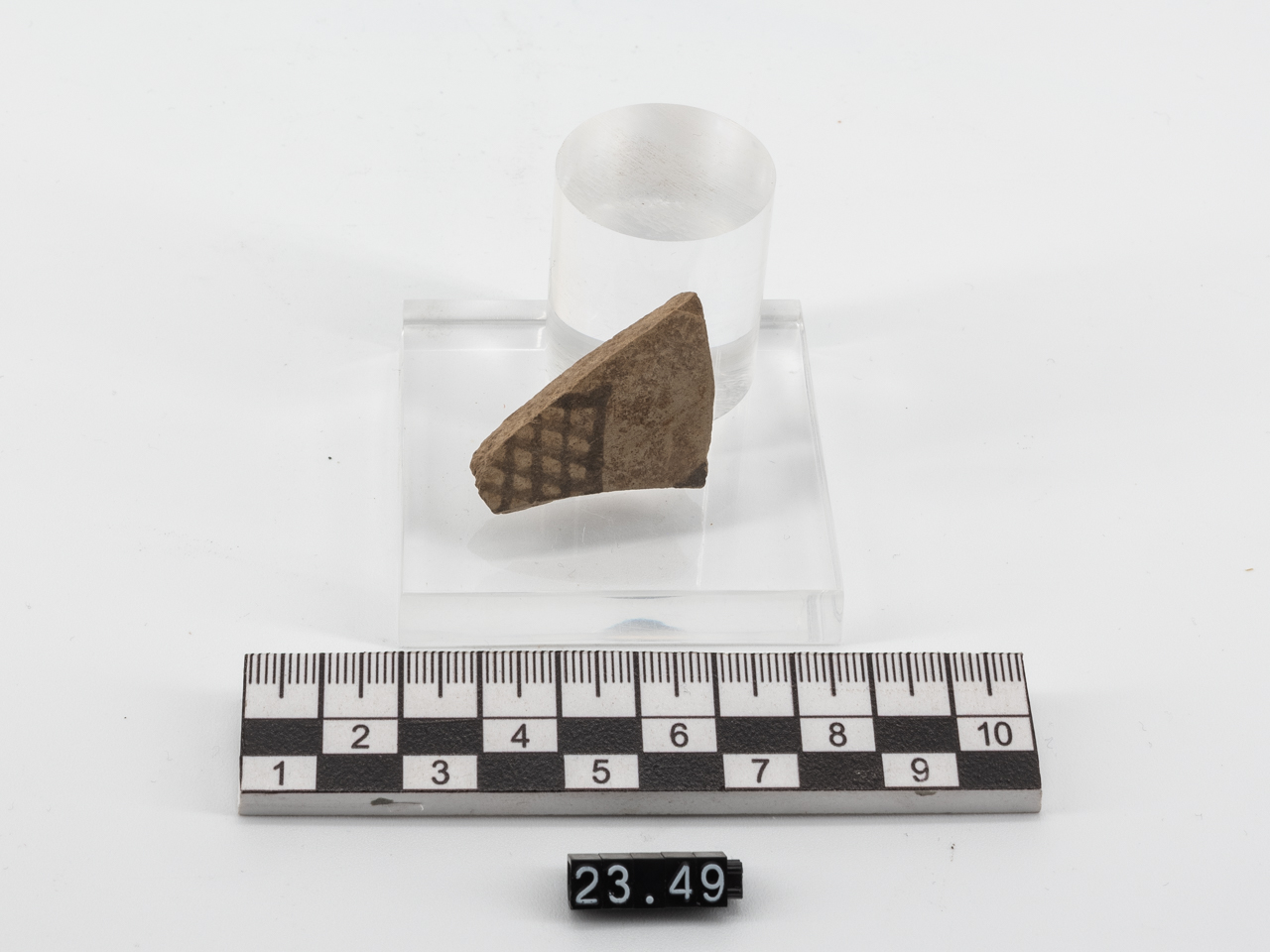 frammento/ parete - Miceneo IIIB2-IIIC1 (PERIODIZZAZIONI/ PROTOSTORIA/ Età del Bronzo/ Età del Bronzo recente)
