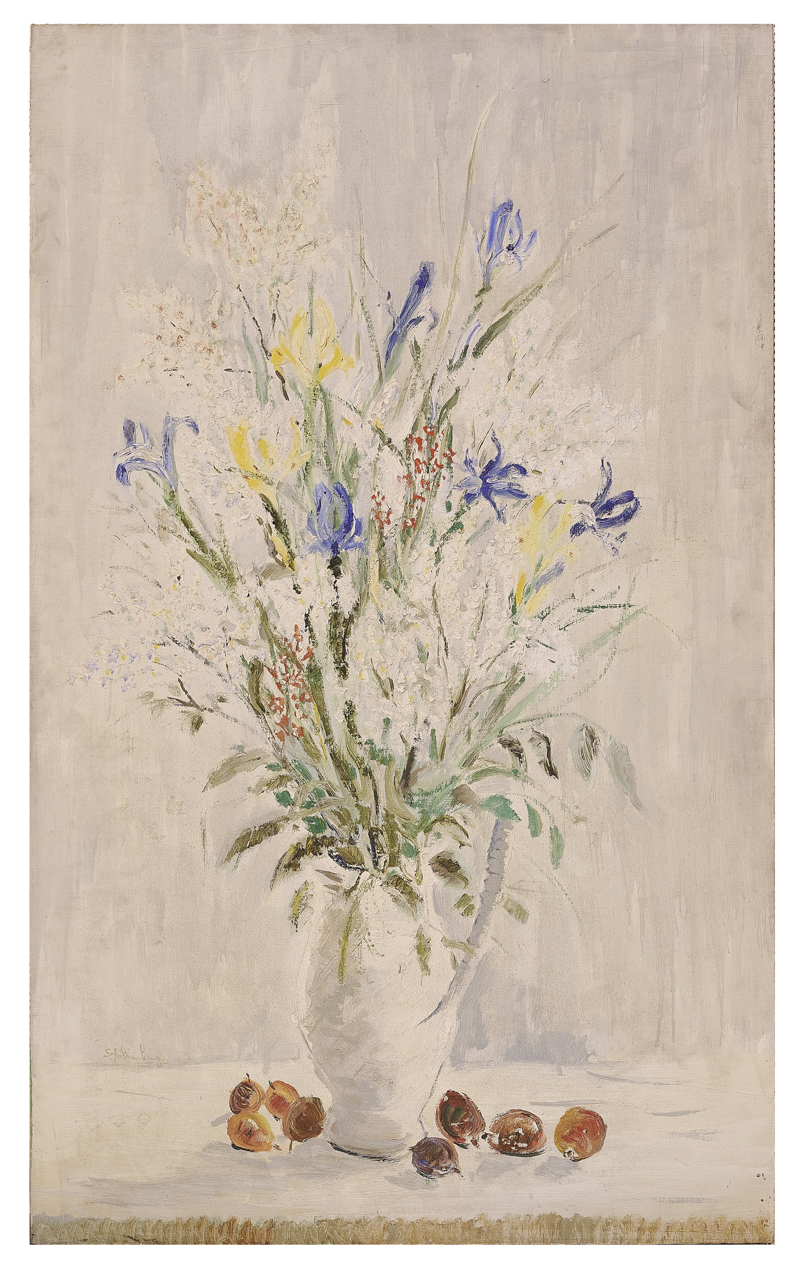 Vaso con fiori (dipinto) di di Spilimbergo, Adriano (xx secolo)