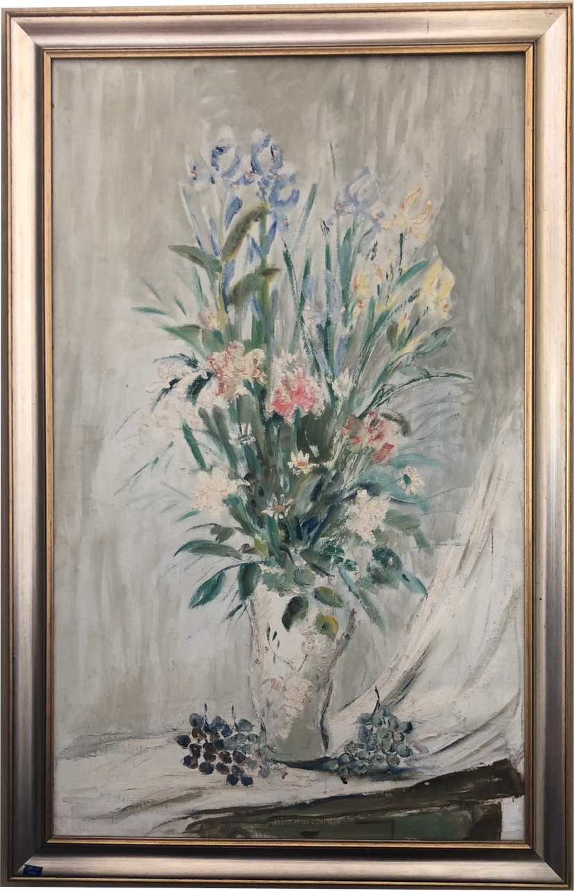 Vaso con fiori (dipinto) di di Spilimbergo, Adriano (XX secolo)