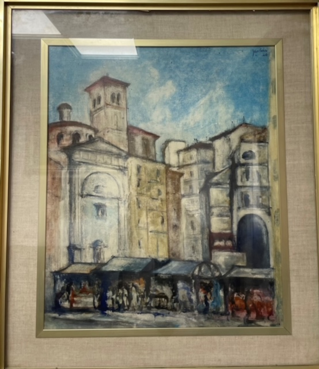 Veduta di città (dipinto) di Facchia (XX secolo)