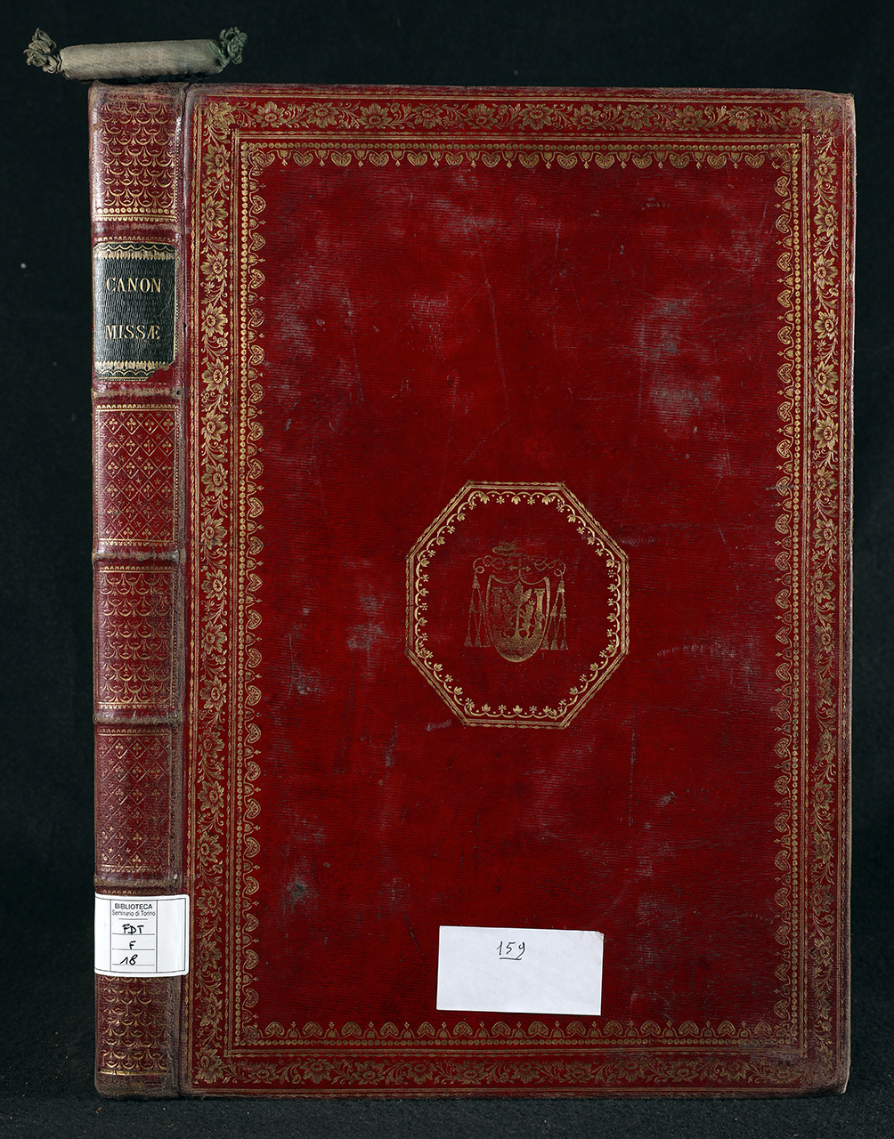 legatura piena - alle armi, opera isolata - ambito italiano (ultimo quarto XVIII)