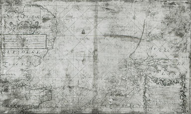 Carta nautica del Mare del Nord meridionale di Johannes e Gerard van Keulen (stampa, stampa composita) di van Keulen Johannes (cerchia) (sec. XVIII)