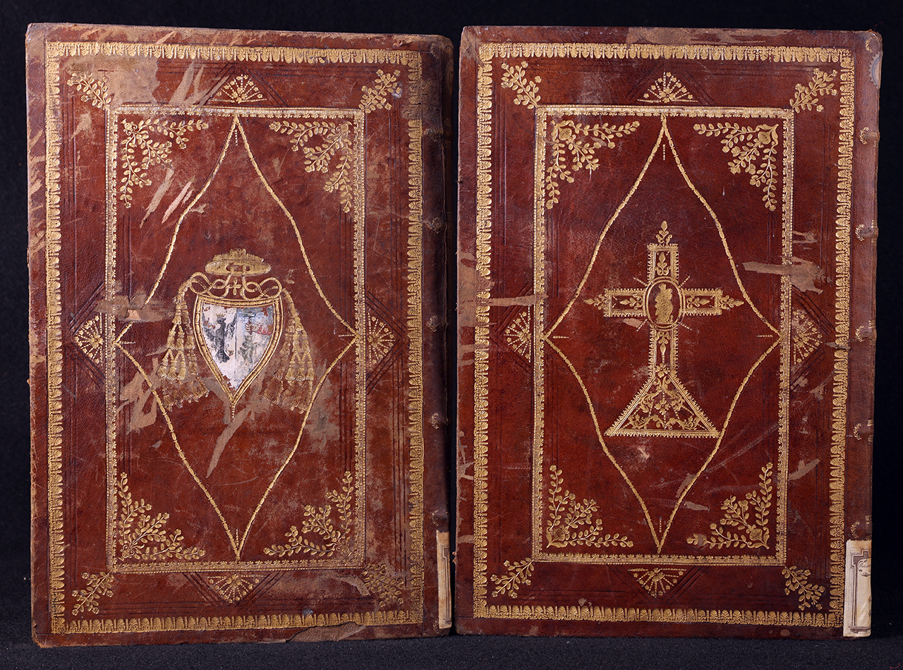 legatura piena - alle armi, serie - ambito italiano (prima metà XVIII)