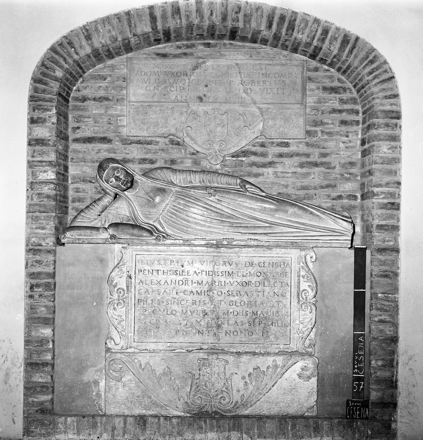 monumento funebre, opera isolata di Formaino Andrea (attribuito) (seconda metà sec. XVI)