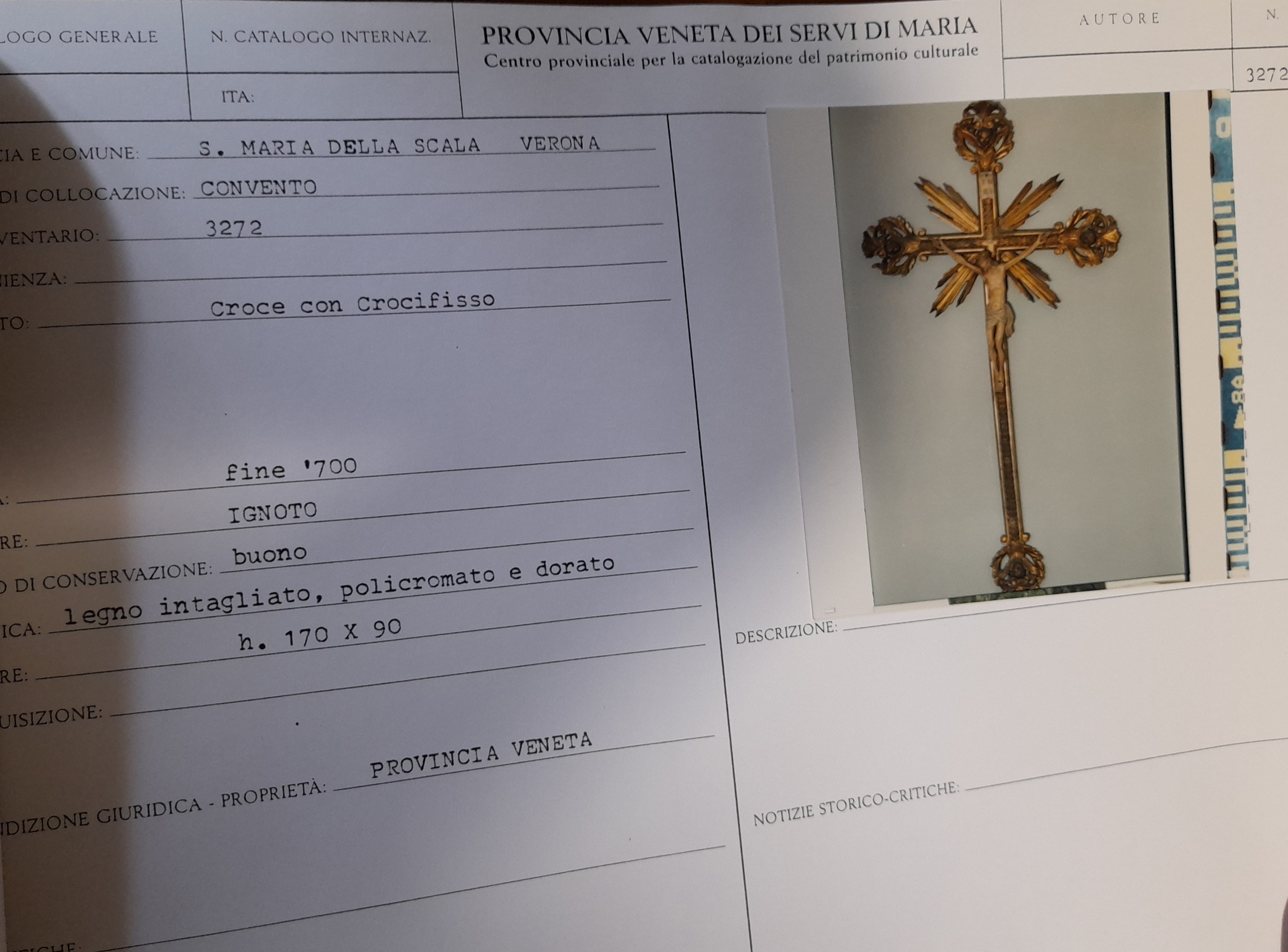 crocifisso - manifattura italiana (fine XVIII)