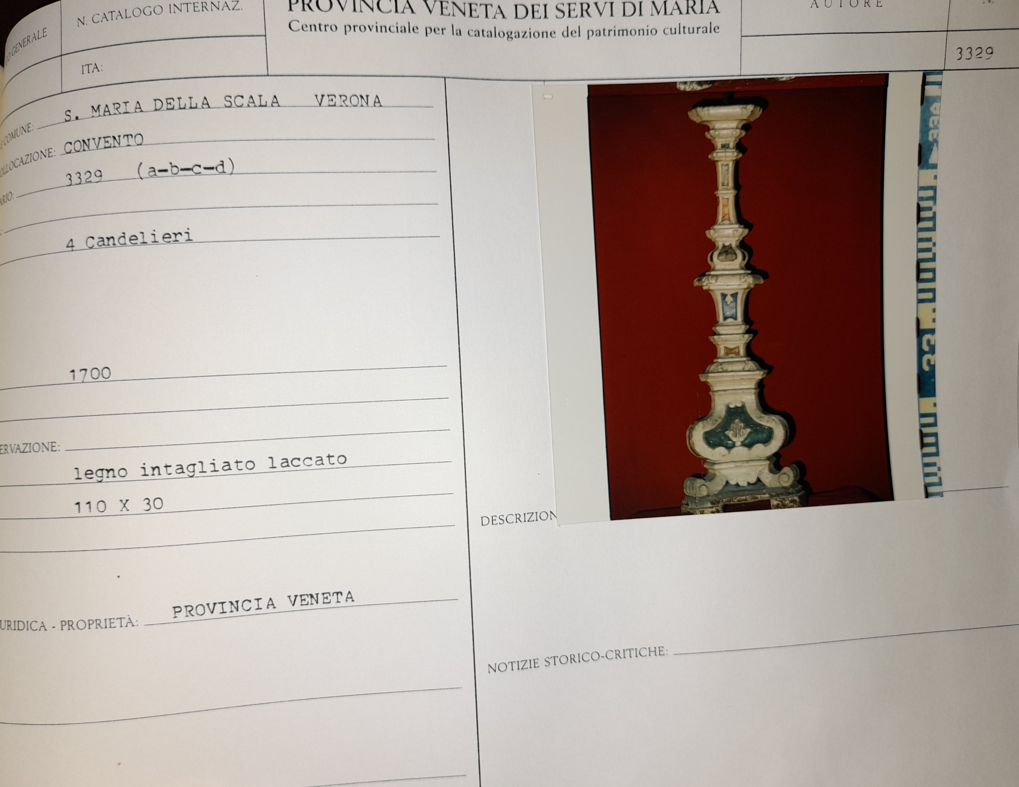 candeliere d'altare, serie - manifattura italiana (XVIII)