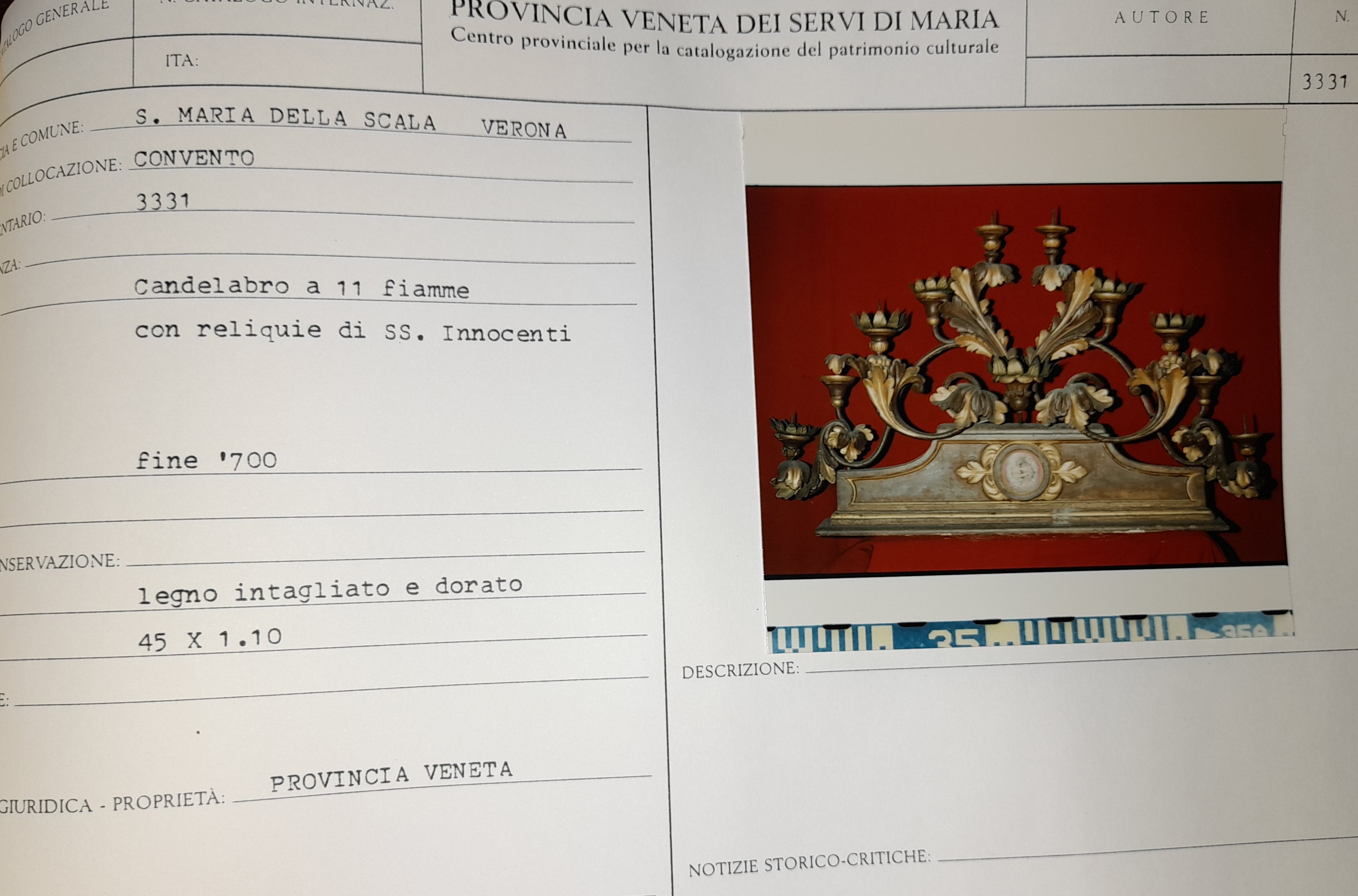 reliquiario - a candeliere - manifattura italiana (fine XVIII)