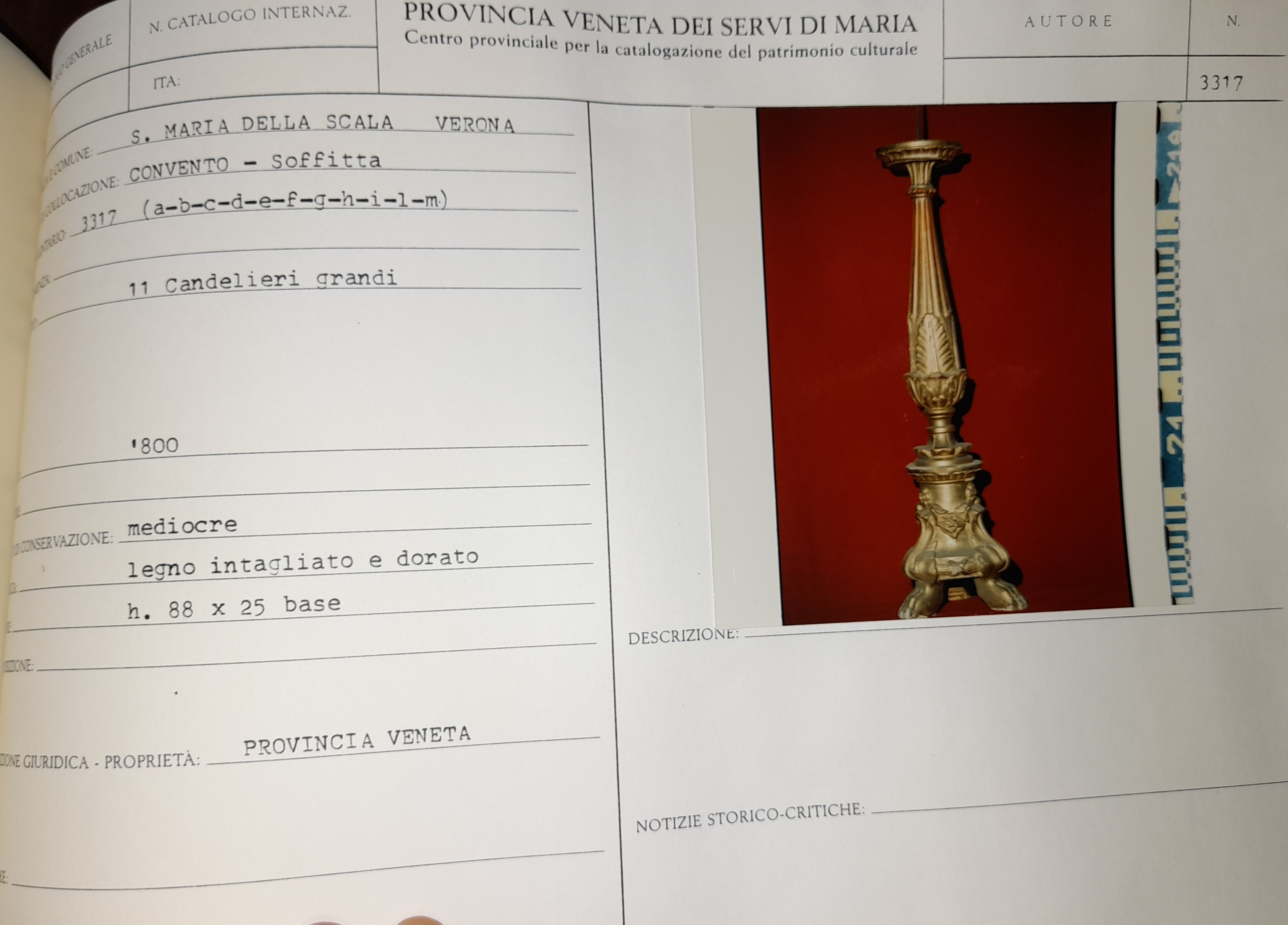 candeliere d'altare, serie - manifattura italiana (XIX)