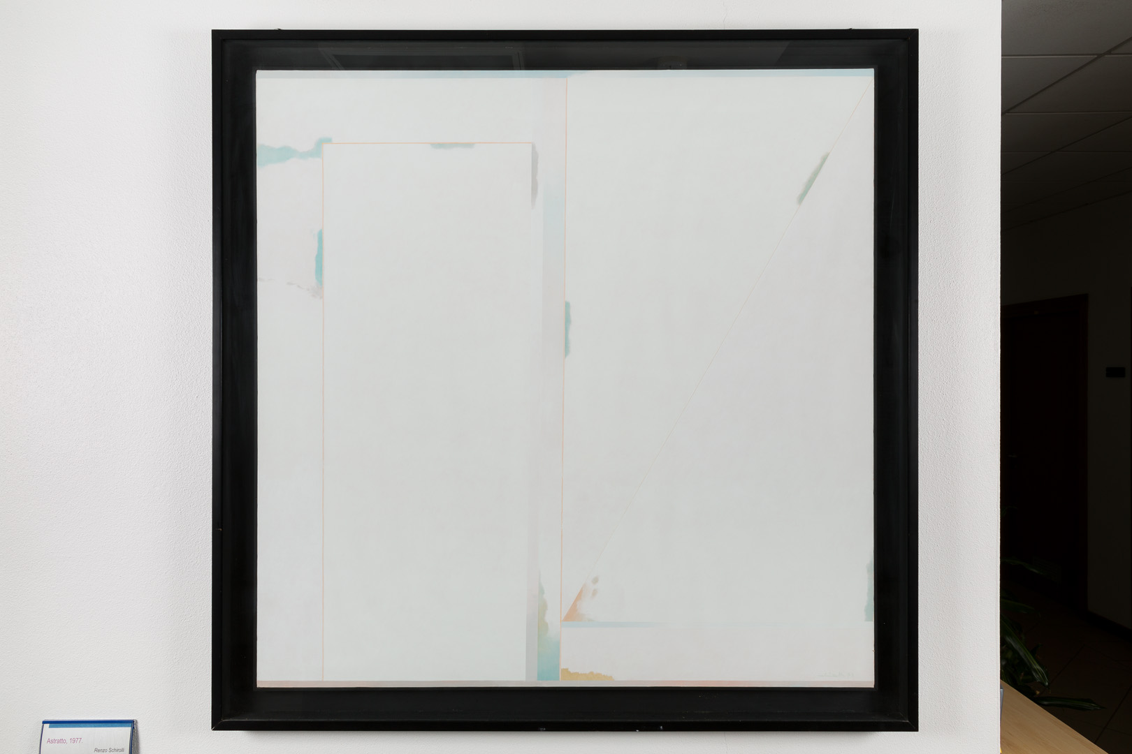 Astratto, Opera astratta (dipinto, opera isolata) di Renzo Schirolli (seconda metà XX)