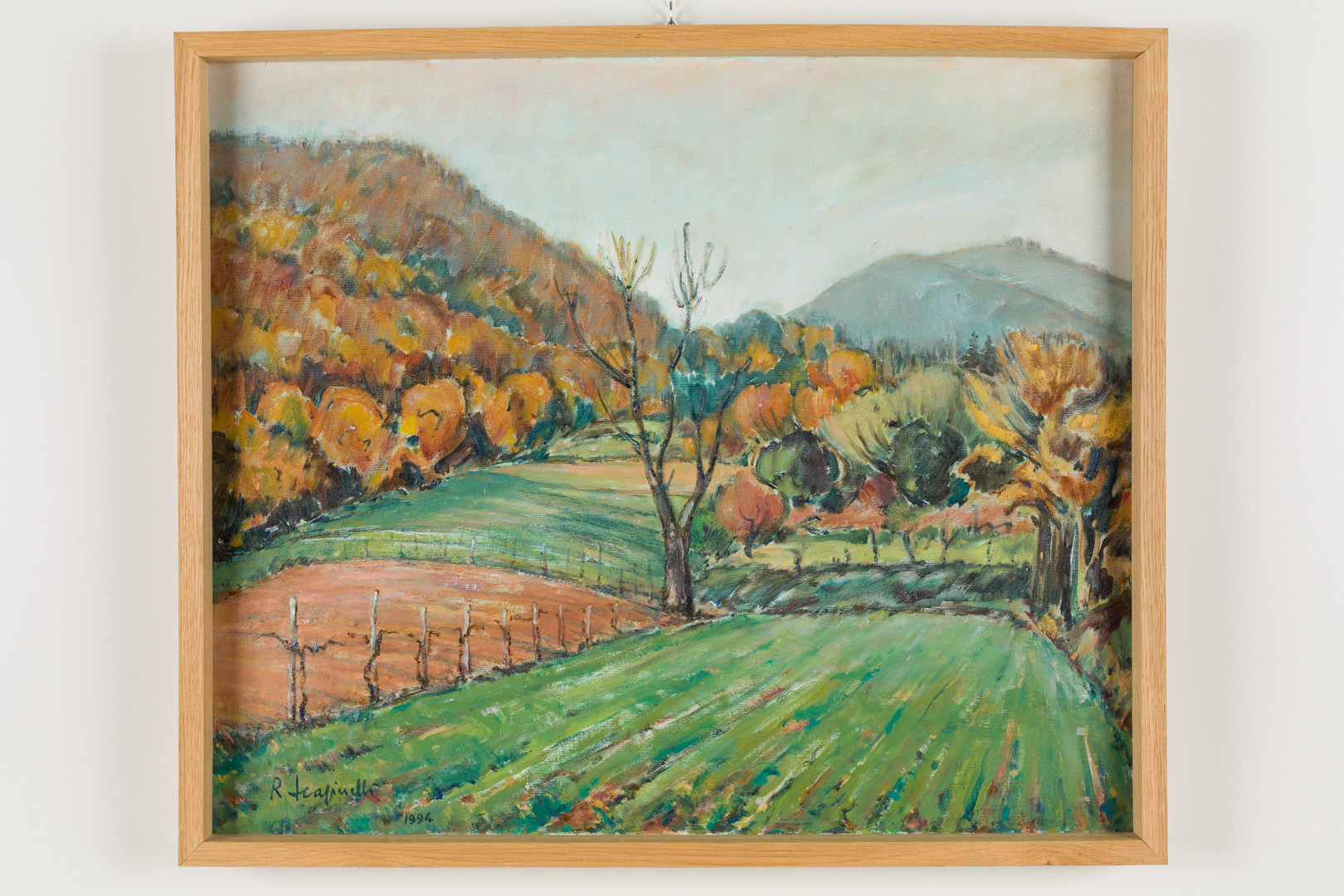 Autunno a Teolo, Paesaggio (dipinto) di Raffaele Scapinelli (fine XX)