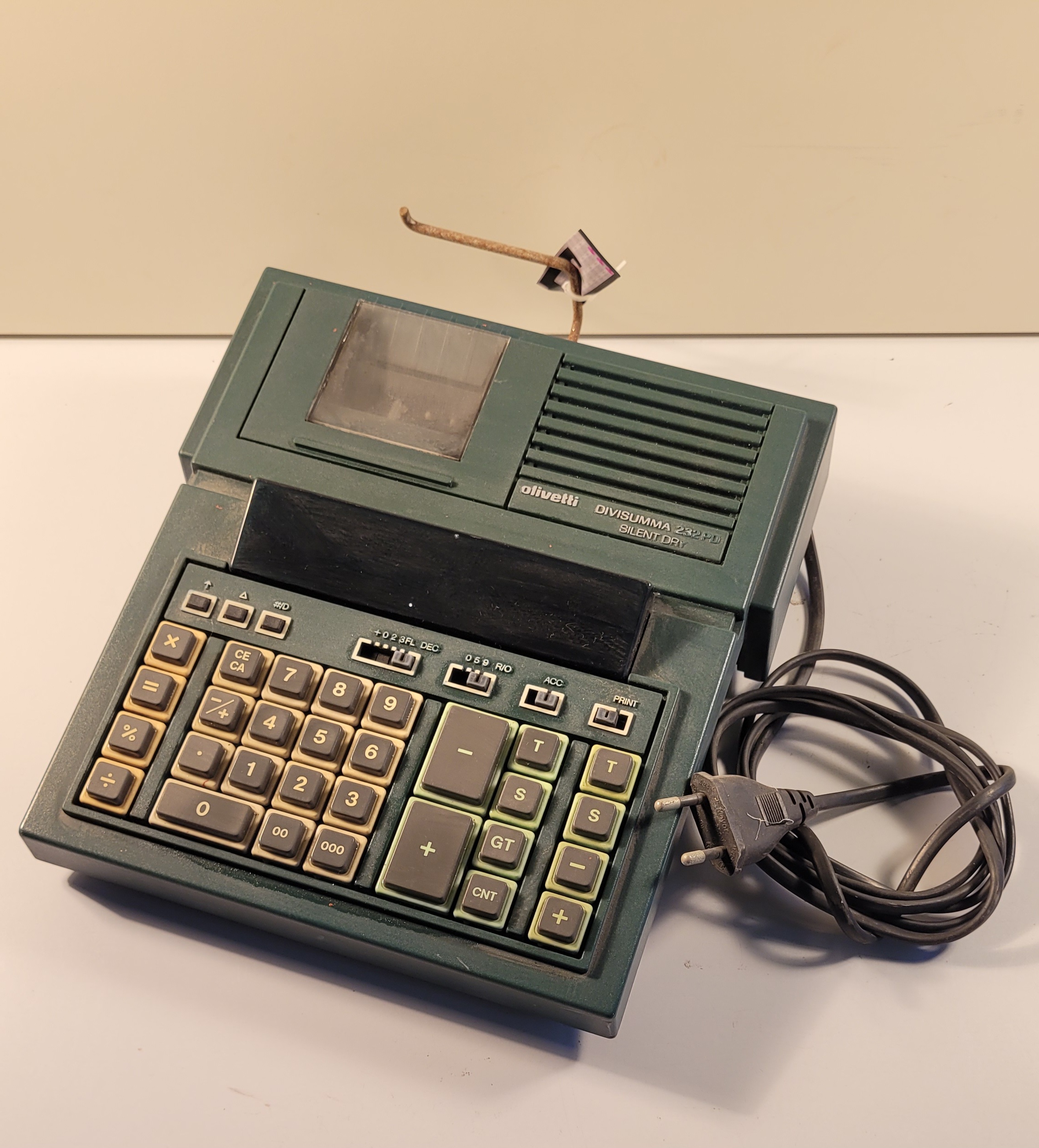 calcolatrice, Olivetti Divisumma 232 PD Silent DRY di Olivetti (ultimo quarto XX)