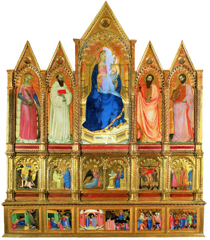Madonna col Bambino e santi (polittico) di Giovanni da Milano (terzo quarto XIV)