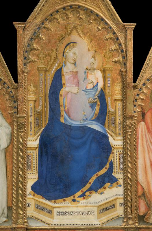 Madonna in trono col Bambino (scomparto di polittico) di Giovanni da Milano (terzo quarto XIV)