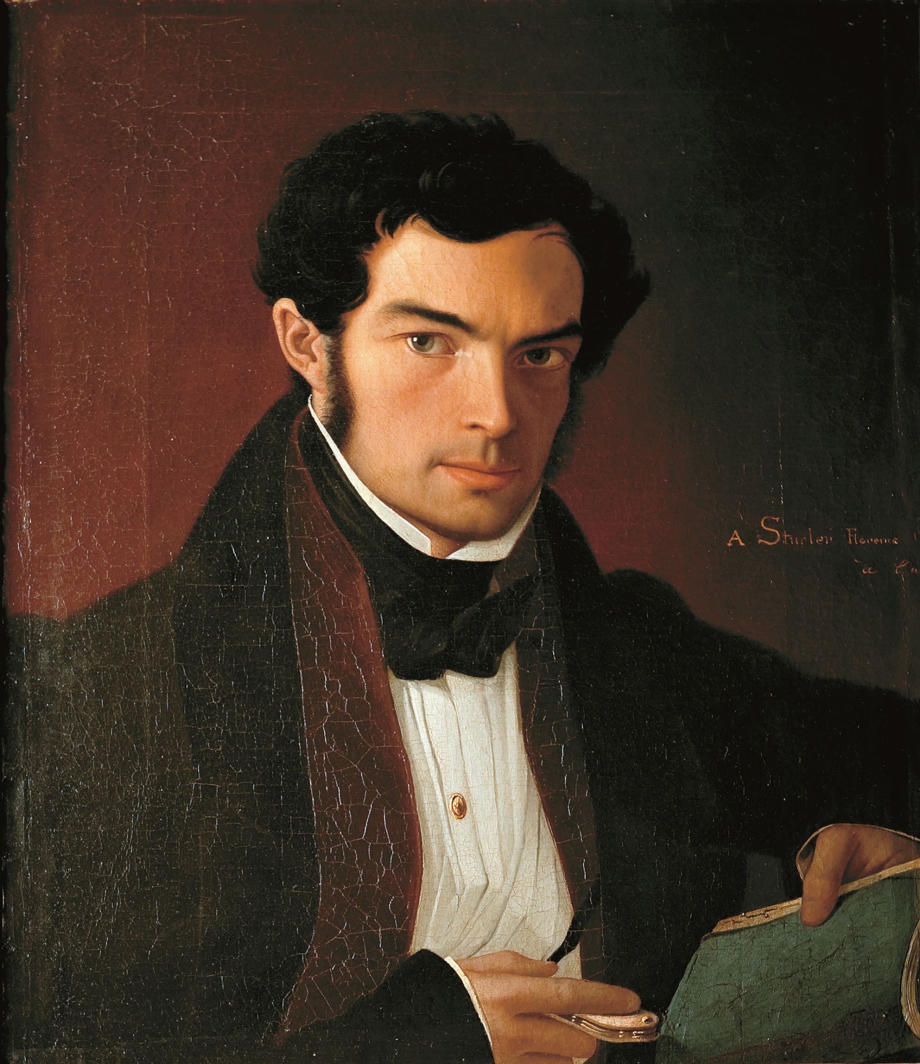 Ritratto maschile (dipinto) di Von Stürler Franz Adolf (secondo quarto XIX)