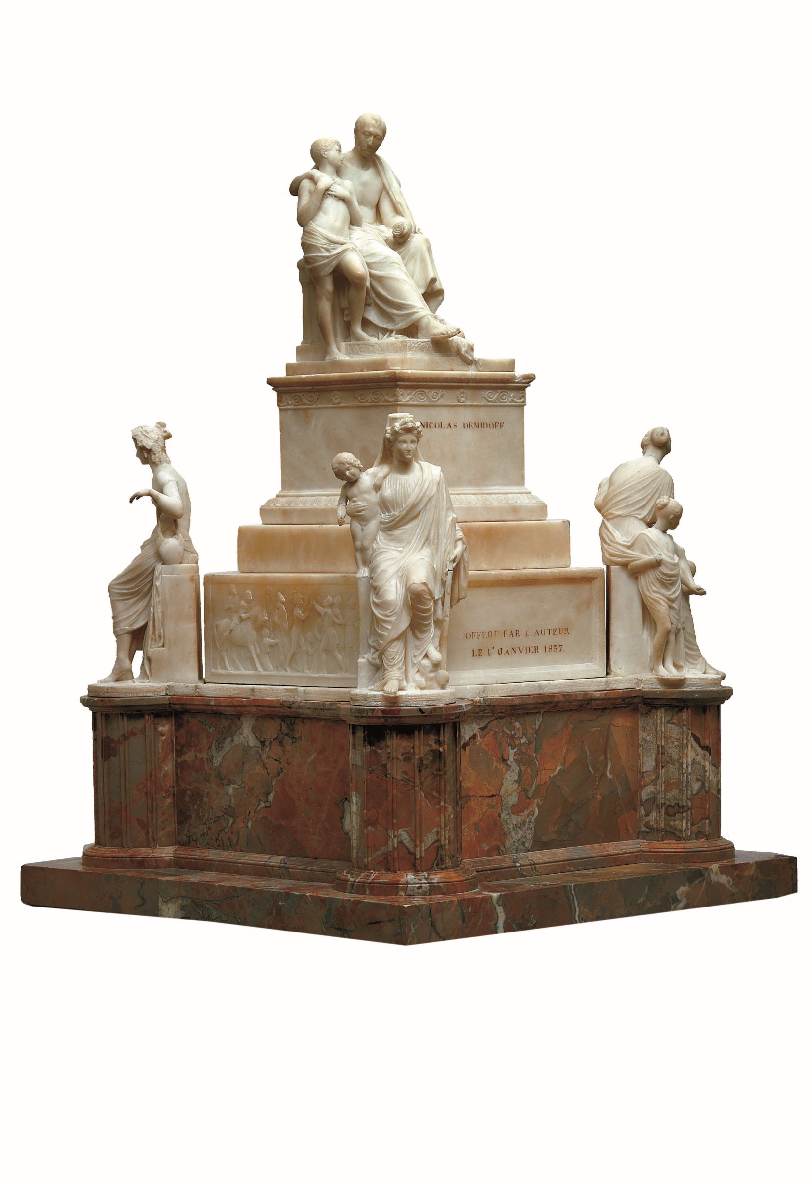 Modellino preparatorio del Monumento a Nikolaj Demidoff (modellino di monumento sepolcrale) di Bartolini Lorenzo (secondo quarto XIX)