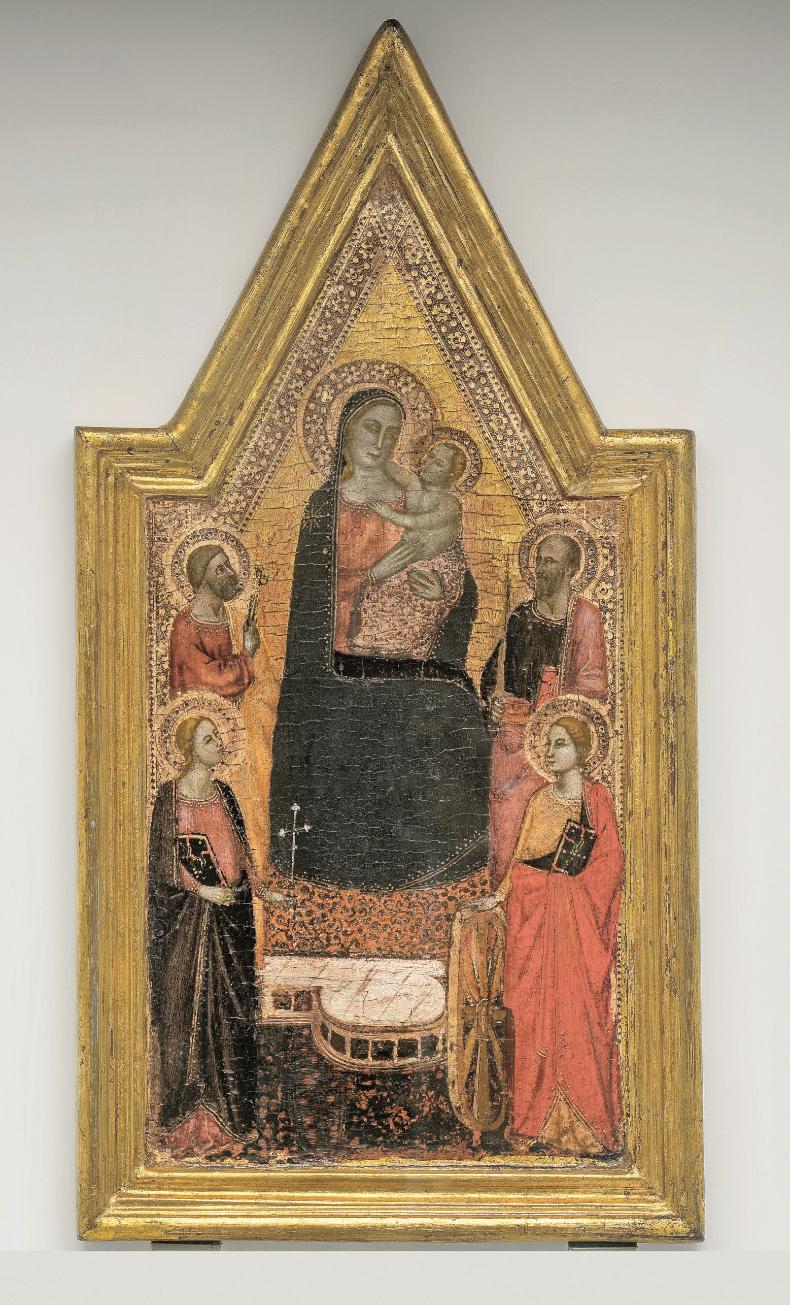 Madonna col Bambino e i santi Pietro, Paolo, Margherita e Caterina d'Alessandria (dipinto) di Jacopo di Cione (bottega) (terzo quarto XIV)
