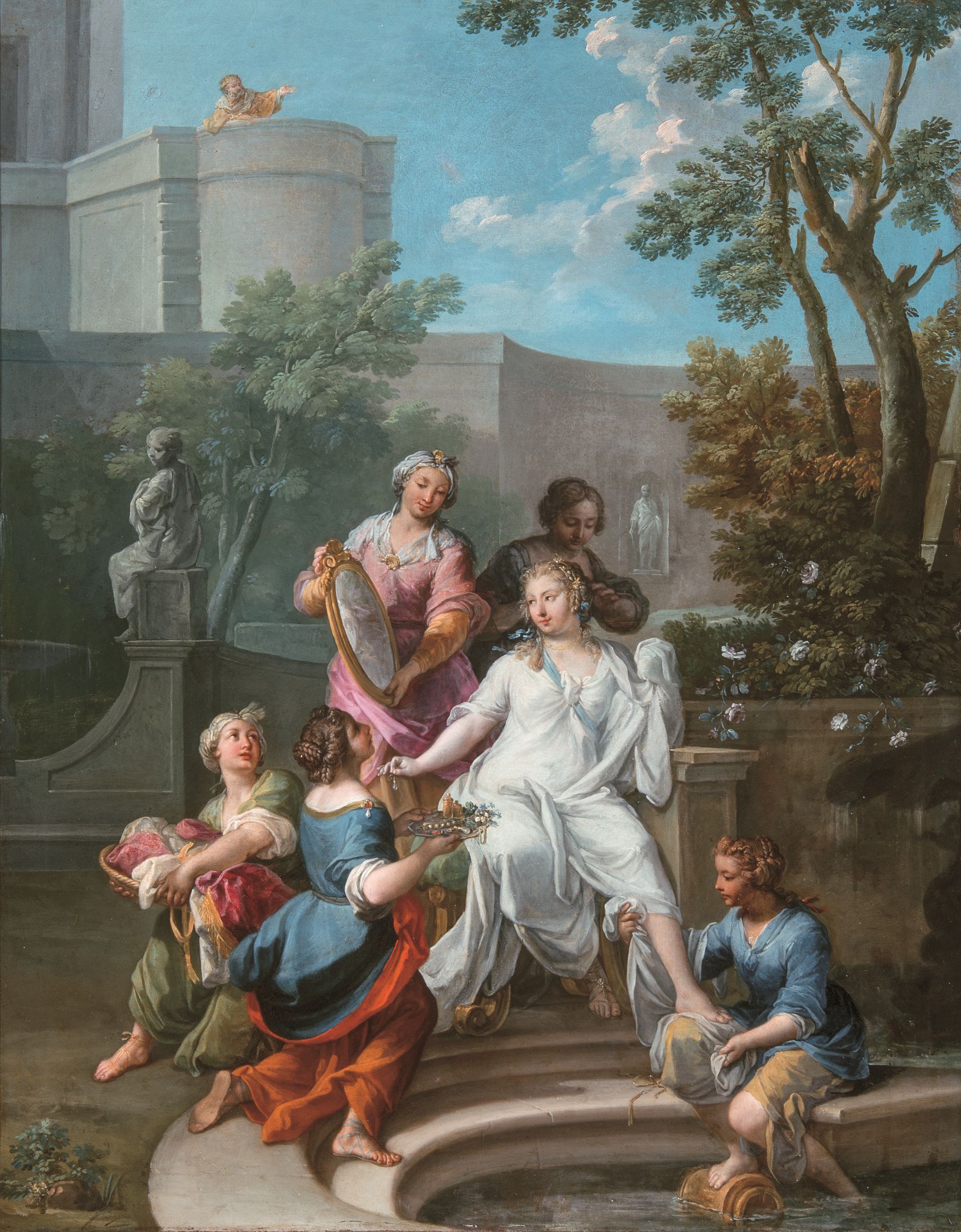 Betsabea al bagno (dipinto) di Costanzi Placido (metà XVIII)