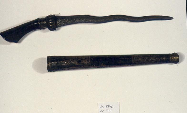 pugnale, opera isolata - manifattura di Giava (XVII-XIX)