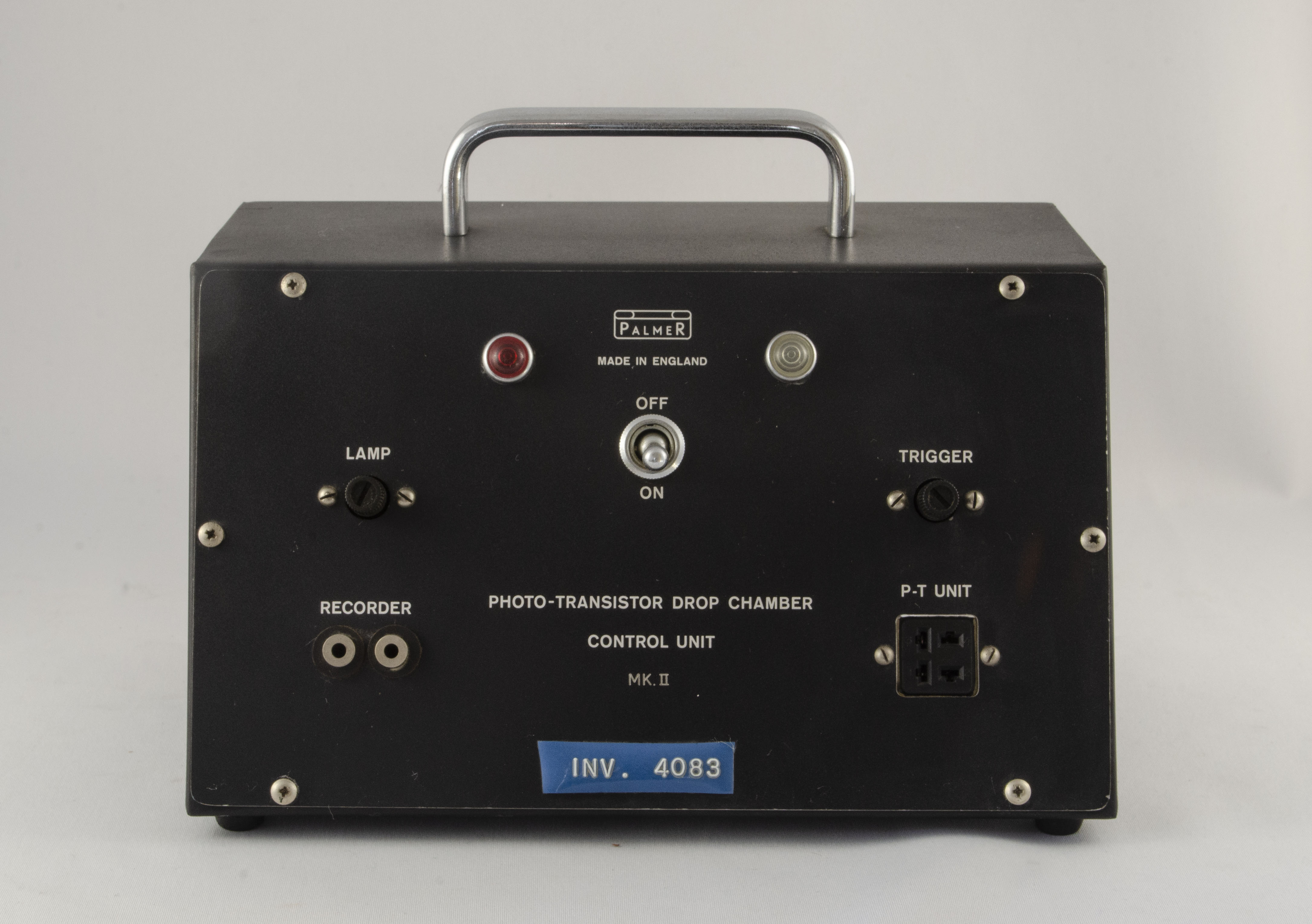 unità di controllo, per camera di caduta a fototransistor (metà XX)