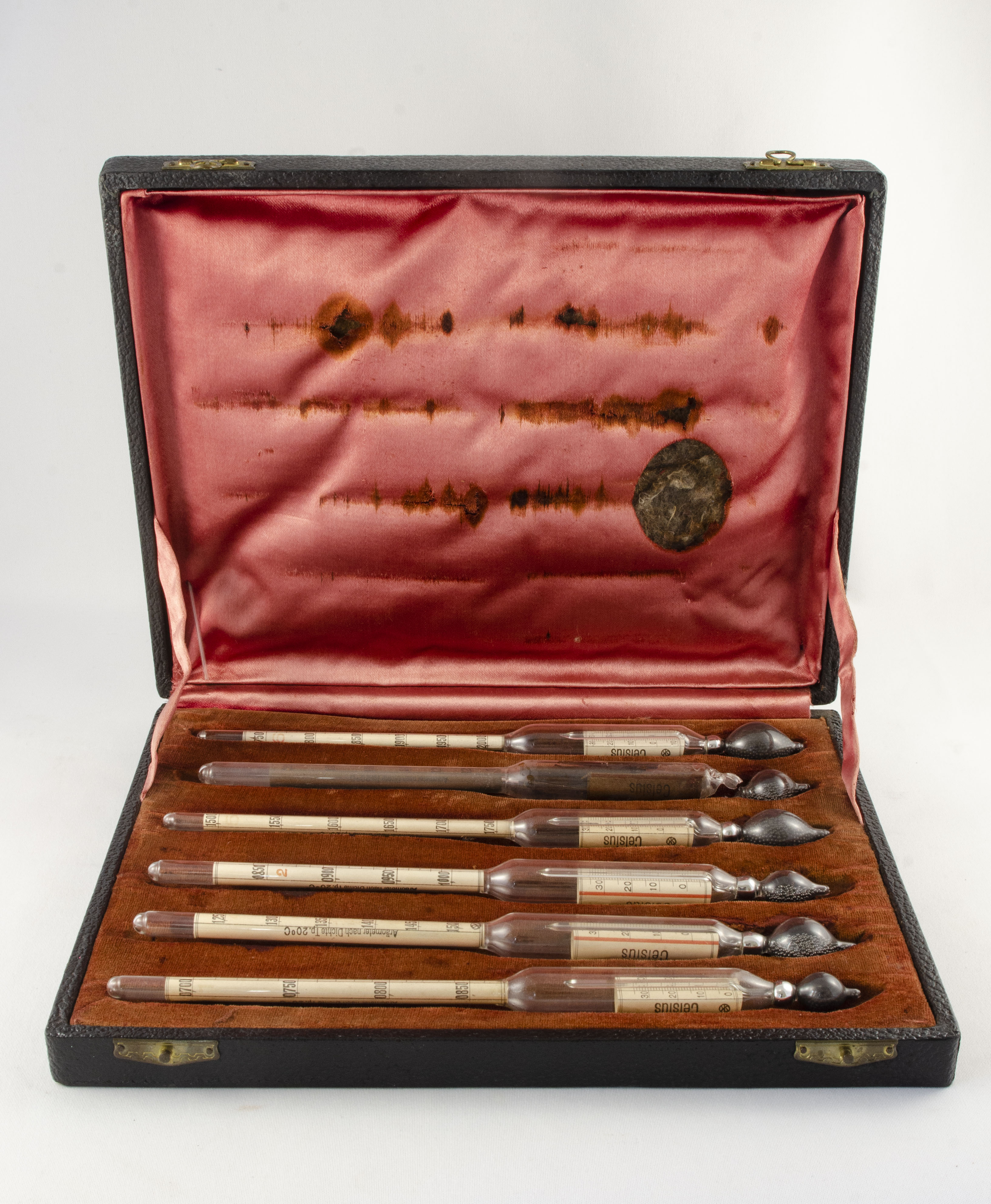 aerometro di Carlo Erba S. A. Sezione Apparecchi Scientifici Milano, Gino Savazzini Apparecchi scientifici Palermo (fine XIX)