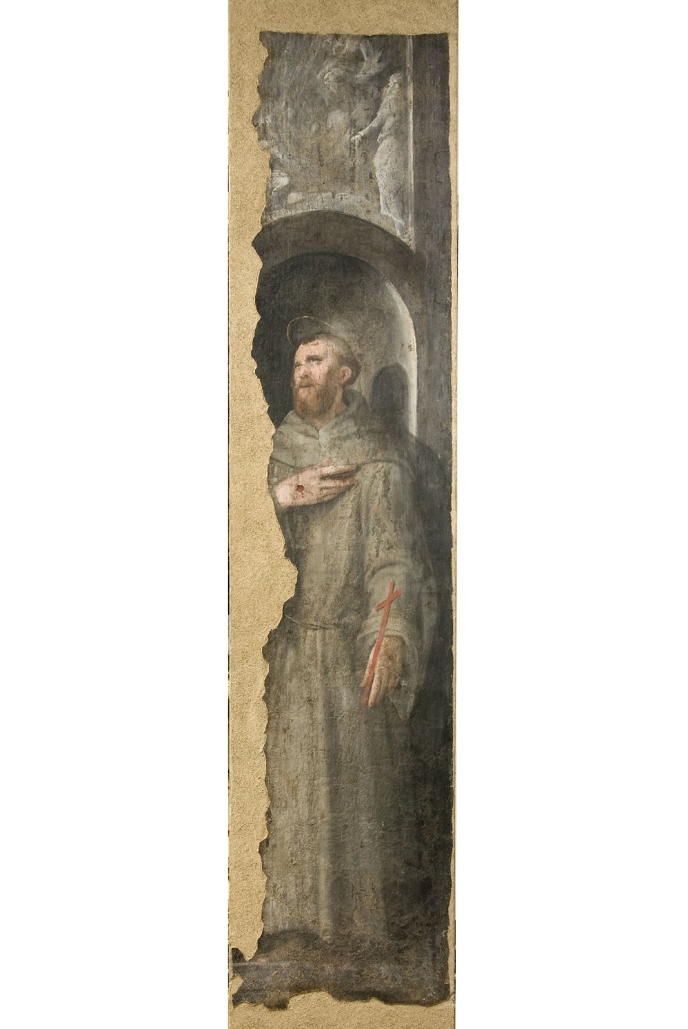 san Francesco d'Assisi (dipinto, elemento d'insieme) di Alfani, Orazio di Domenico (attribuito) (metà sec. XVI)