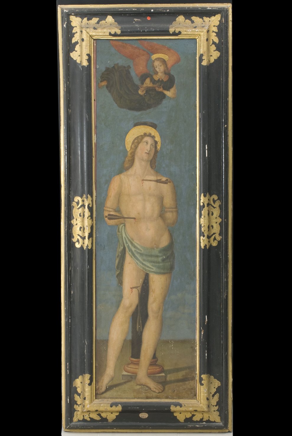 San Sebastiano (dipinto, pendant) di Ibi Sinibaldo (attribuito) (inizio sec. XVI)