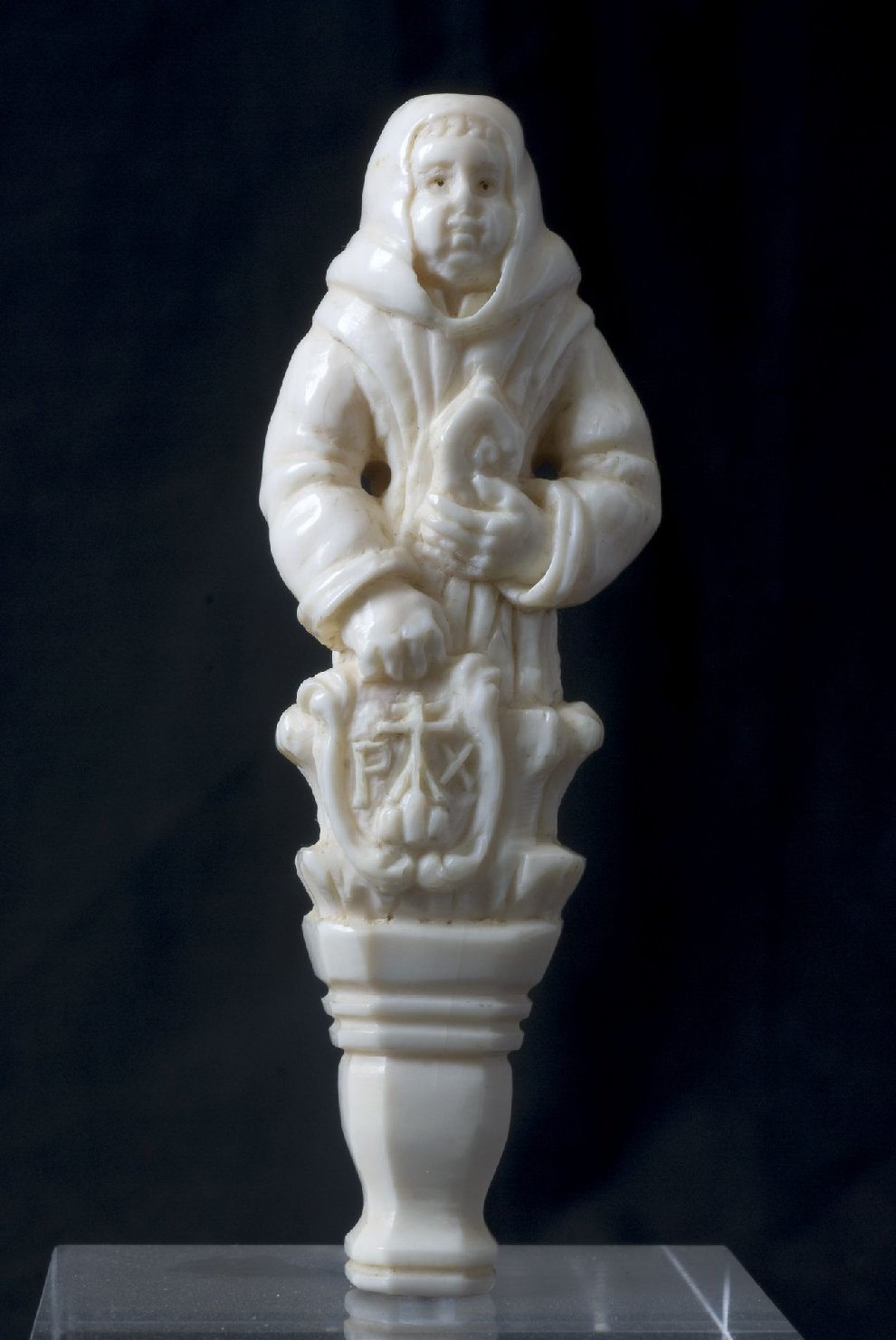 frate (pomo di bastone, opera isolata) - ambito dell'Italia centrale (sec. XVII)