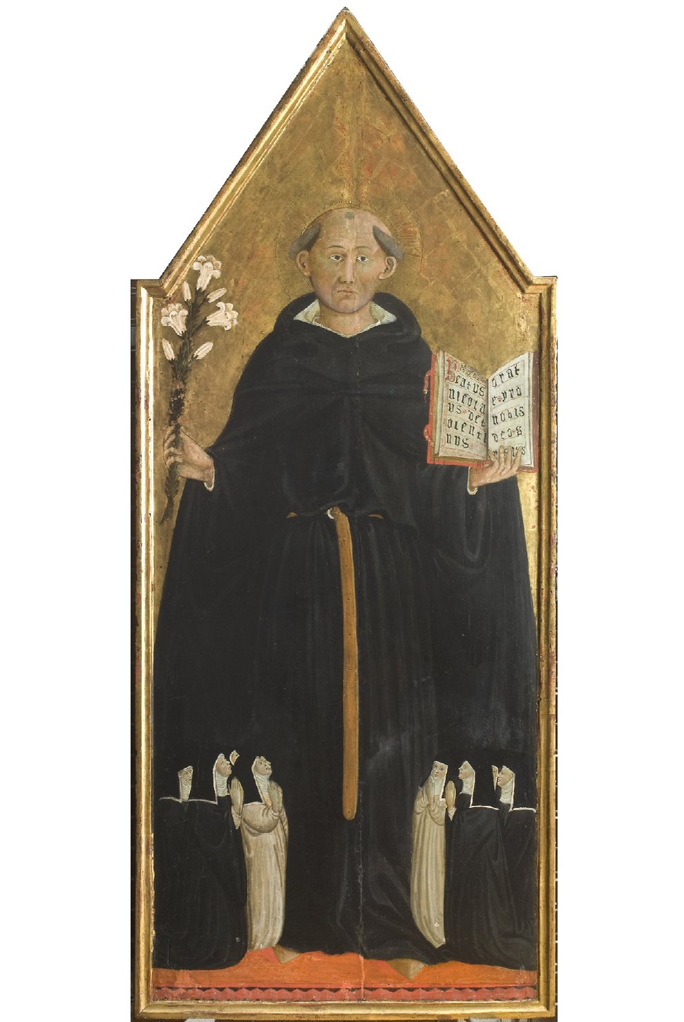 San Nicola da Tolentino ed altri personaggi (dipinto, opera isolata) di Pier Francesco Fiorentino (attribuito) (seconda metà sec. XV)