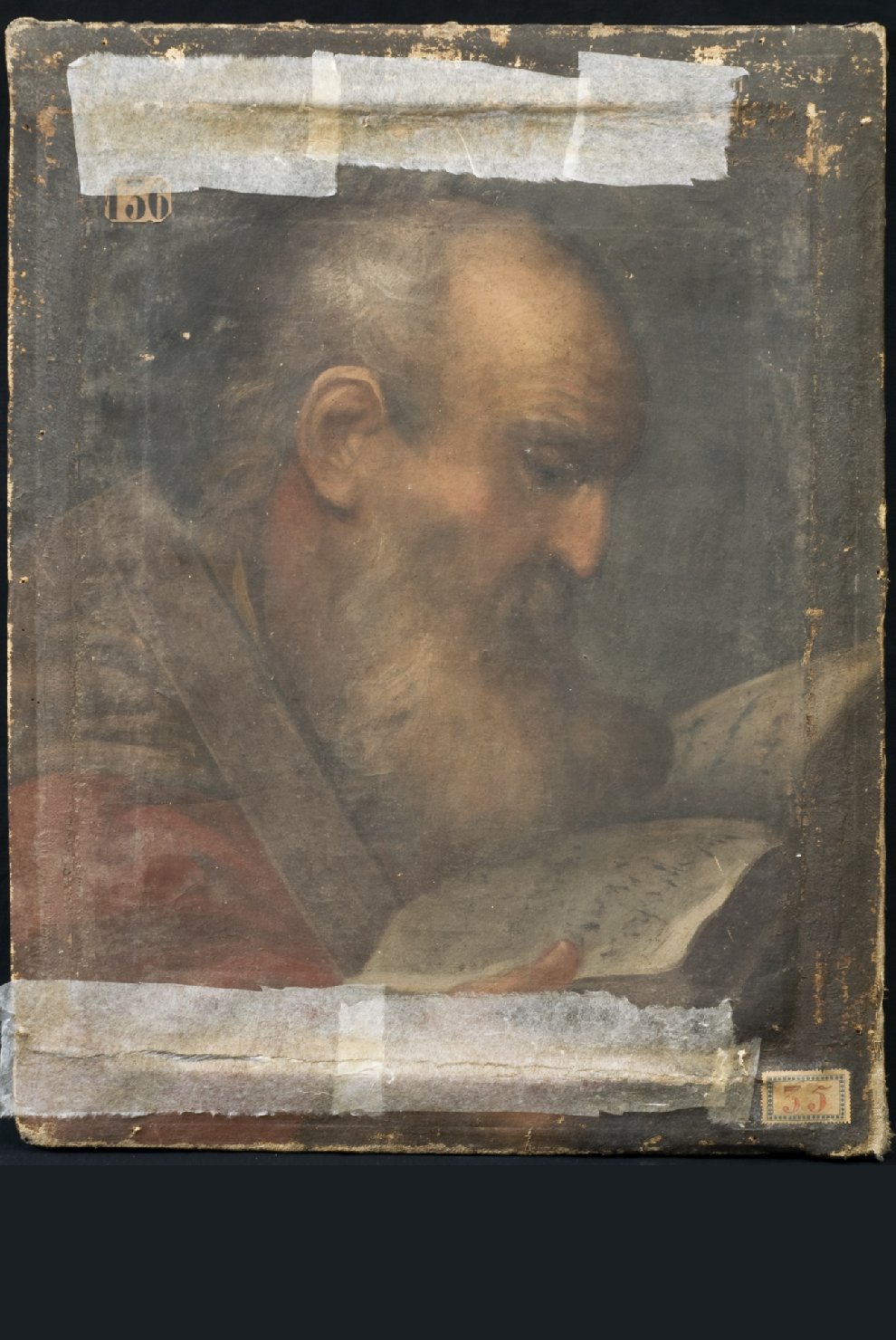 san Tommaso apostolo (dipinto, opera isolata) di Montanini Pietro (maniera) (sec. XVII)