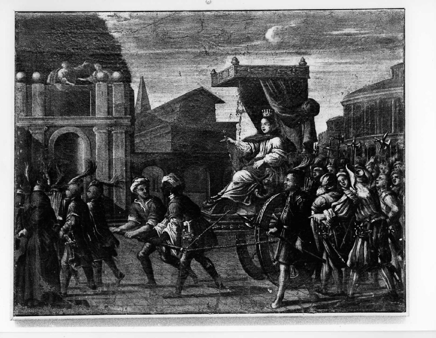 trionfo di Giuseppe (dipinto, elemento d'insieme) - ambito dell'Italia centrale (prima metà sec. XVII)