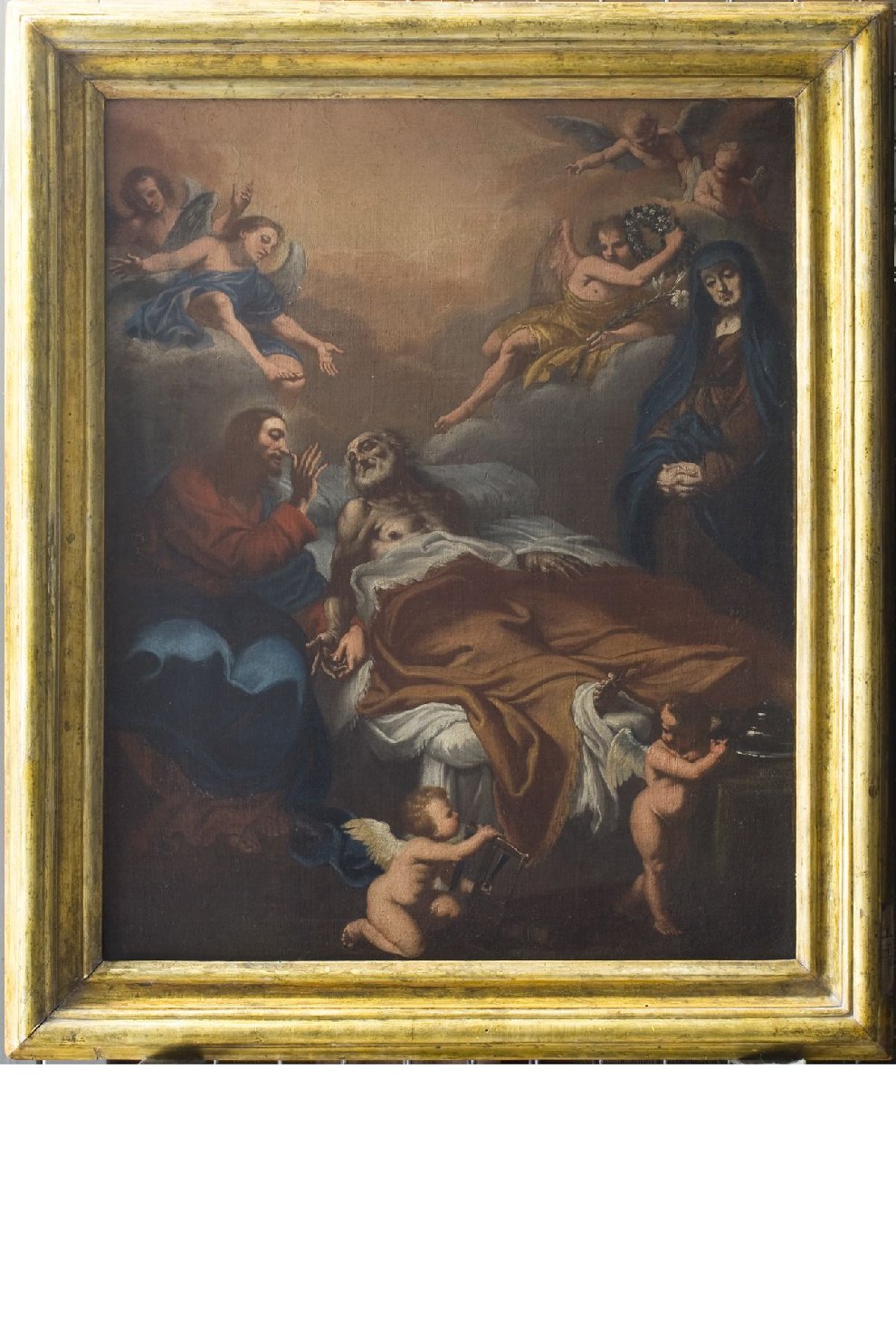 morte di San Giuseppe (dipinto, opera isolata) di Boccanera, Giacinto (attribuito) (sec. XVIII)