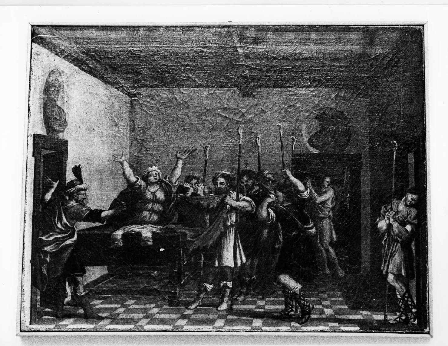 Giacobbe riconosce la tunica di Giuseppe e si straccia le vesti (dipinto, elemento d'insieme) - ambito dell'Italia centrale (prima metà sec. XVII)