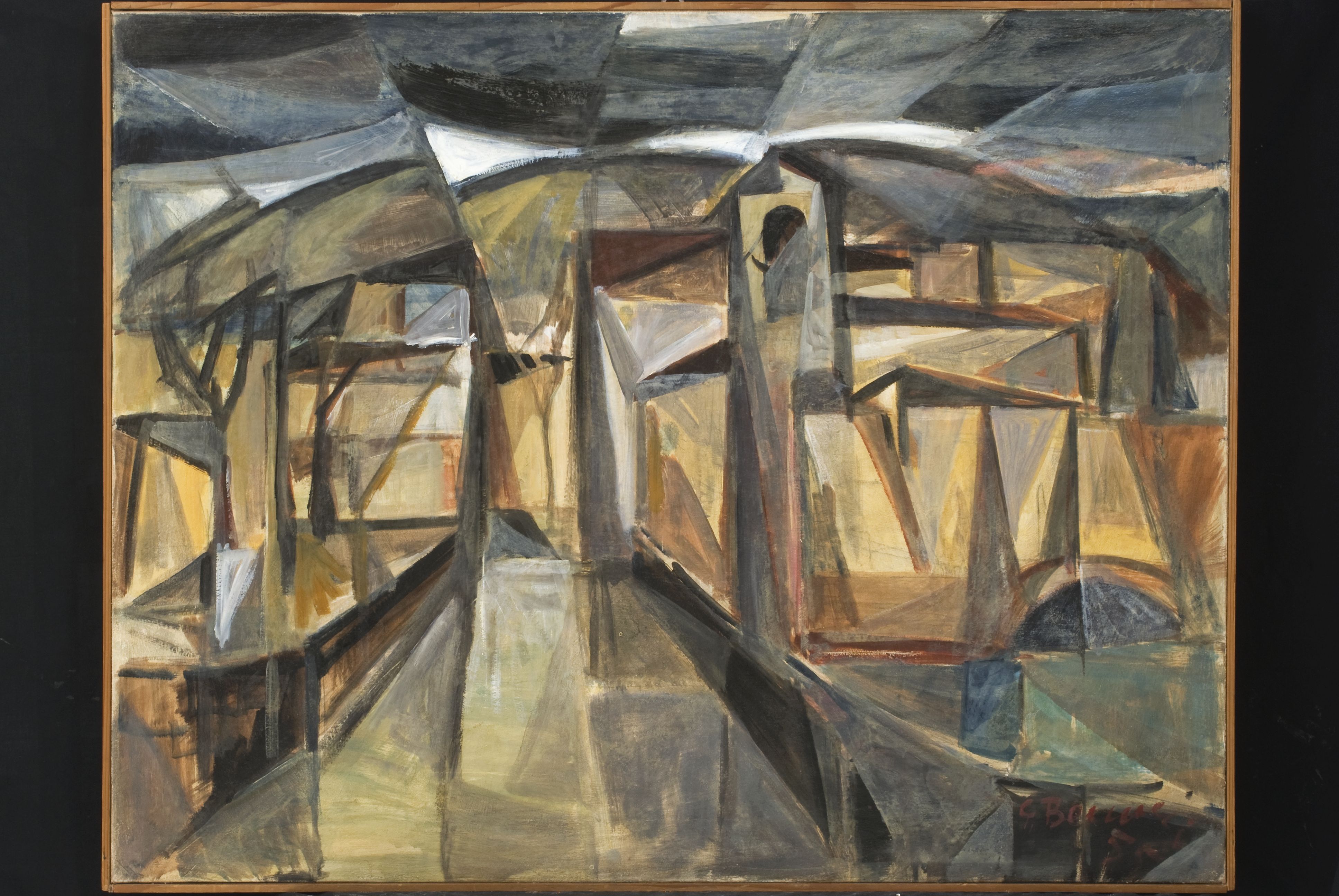 Paesaggio, Paesaggio (dipinto, opera isolata) di Benucci, Gustavo (sec. XX)