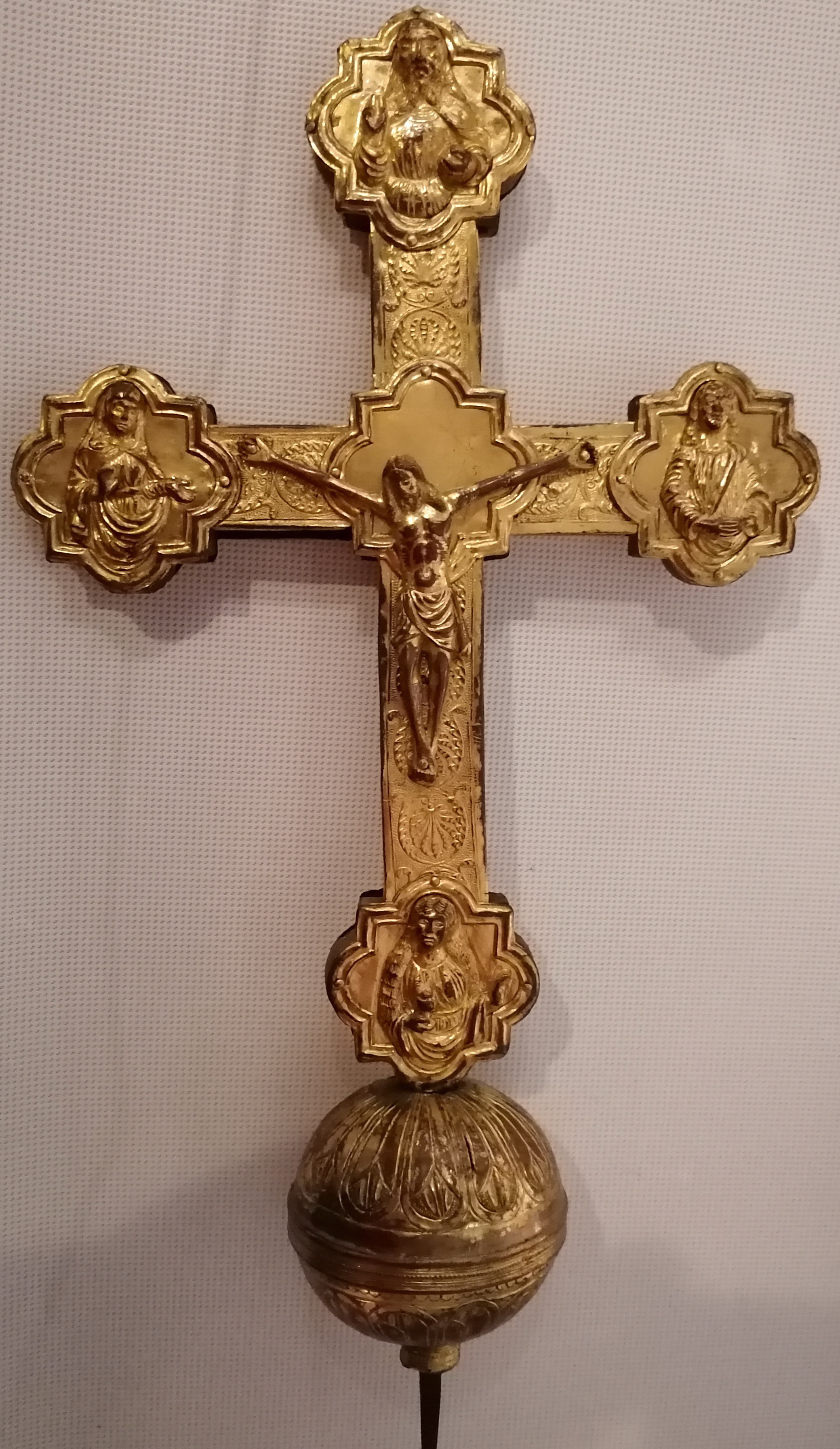 croce processionale, opera isolata - ambito umbro (sec. XV)