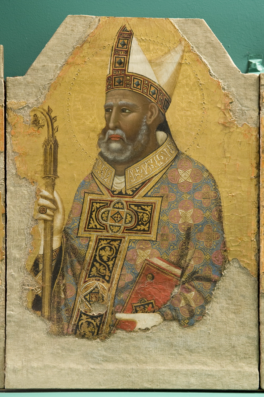 Sant'Ercolano (scomparto di polittico, elemento d'insieme) di Meo di Guido da Siena (prima metà sec. XIV)