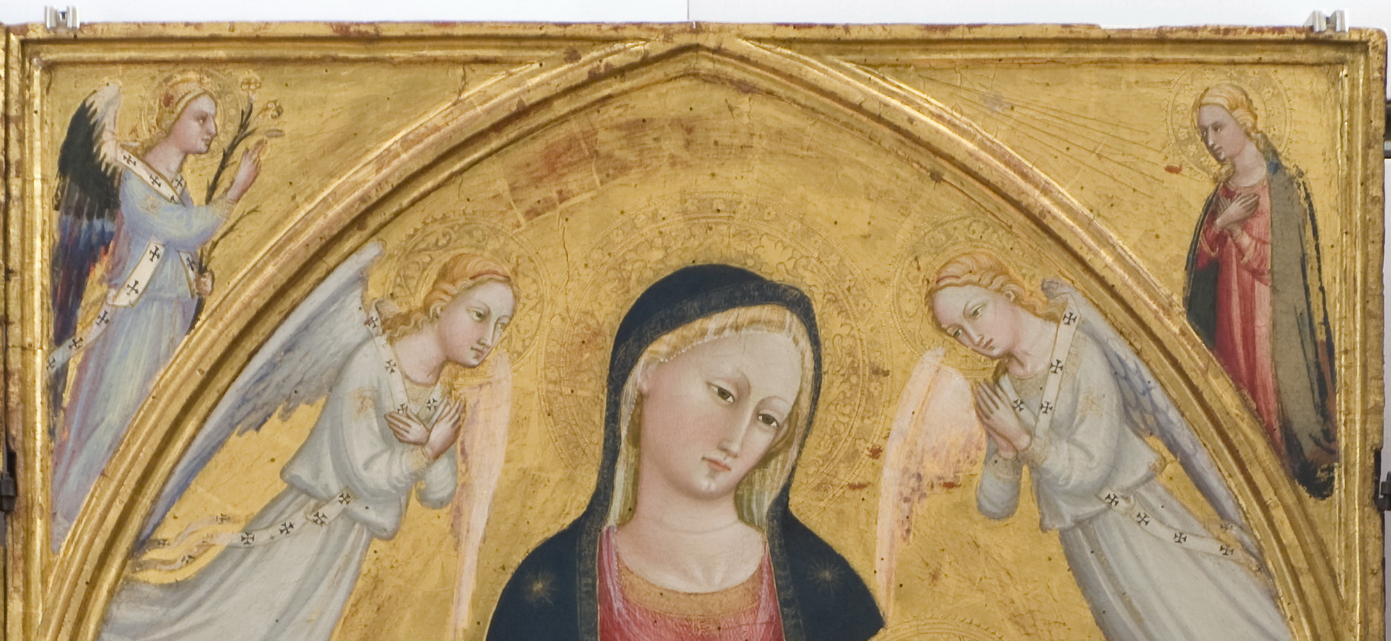 Annunciazione (tabernacolo, elemento d'insieme) di Bicci di Lorenzo (attribuito) (prima metà sec. XV)