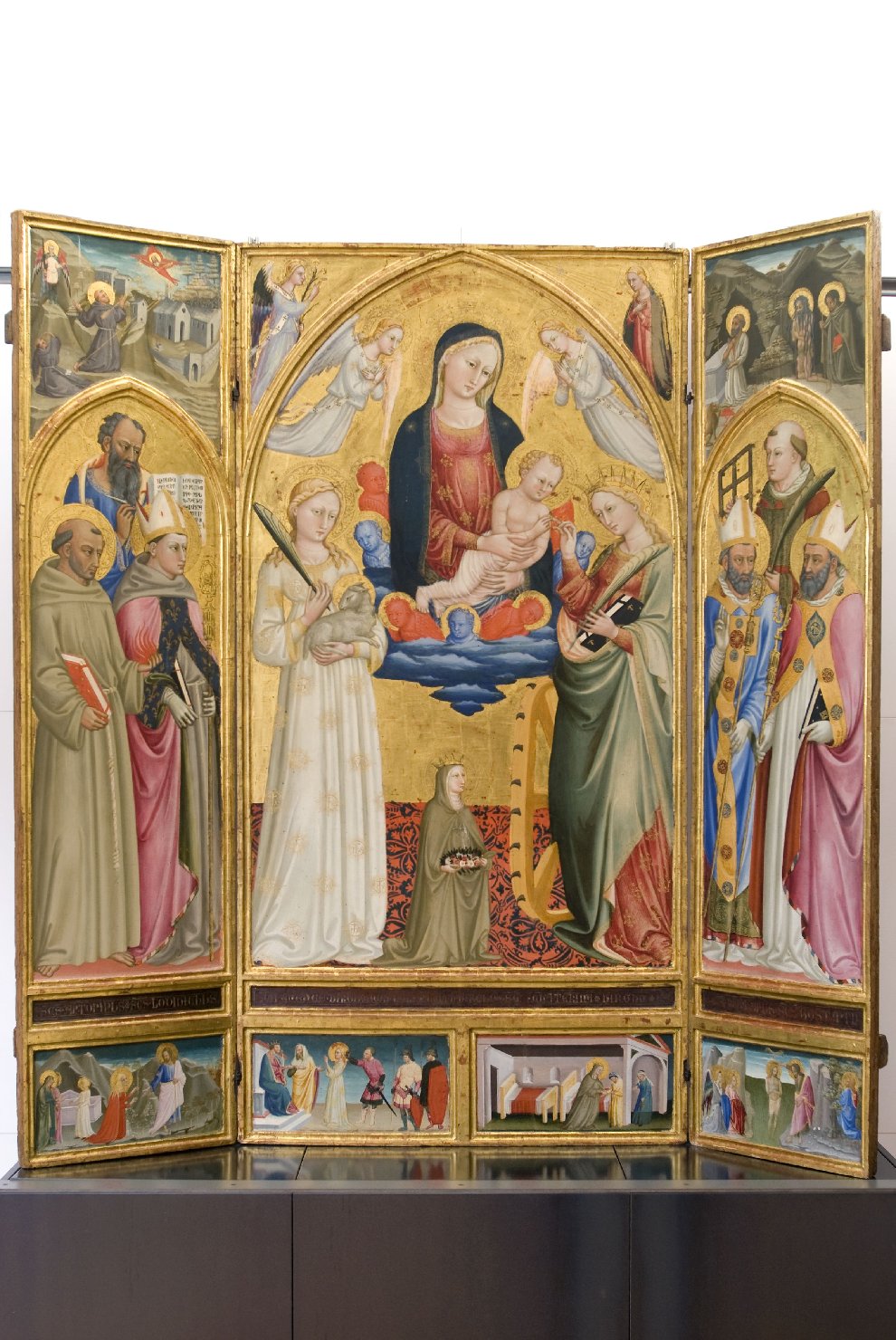 Matrimonio mistico di Santa Caterina d'Alessandria (tabernacolo, elemento d'insieme) di Bicci di Lorenzo (attribuito) (prima metà sec. XV)