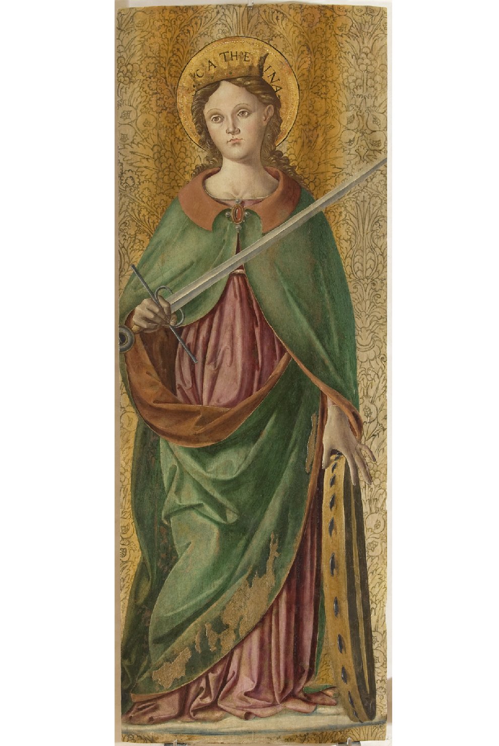 Santa Caterina d'Alessandria (dipinto, elemento d'insieme) di Fiorenzo di Lorenzo (attribuito) (seconda metà sec. XV)