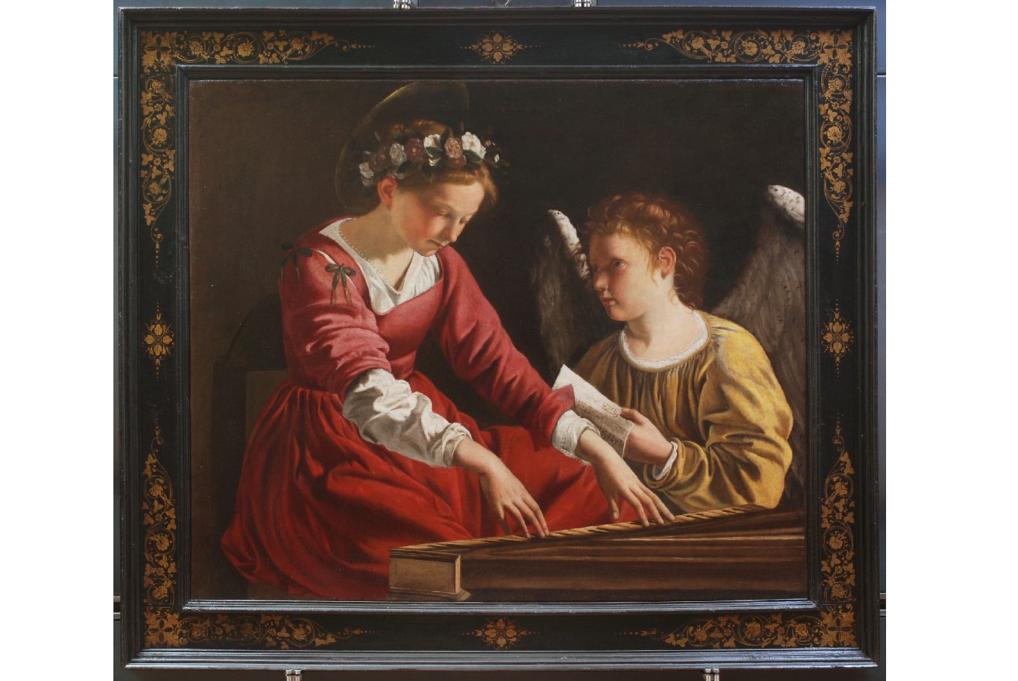 Santa Cecilia (dipinto, opera isolata) di Gentileschi Orazio (attribuito) (primo quarto sec. XVII)
