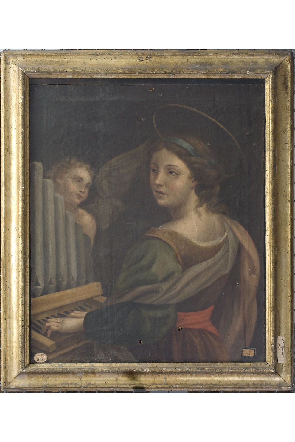 Santa Cecilia (dipinto, opera isolata) - ambito dell'Italia centrale (seconda metà sec. XVII)