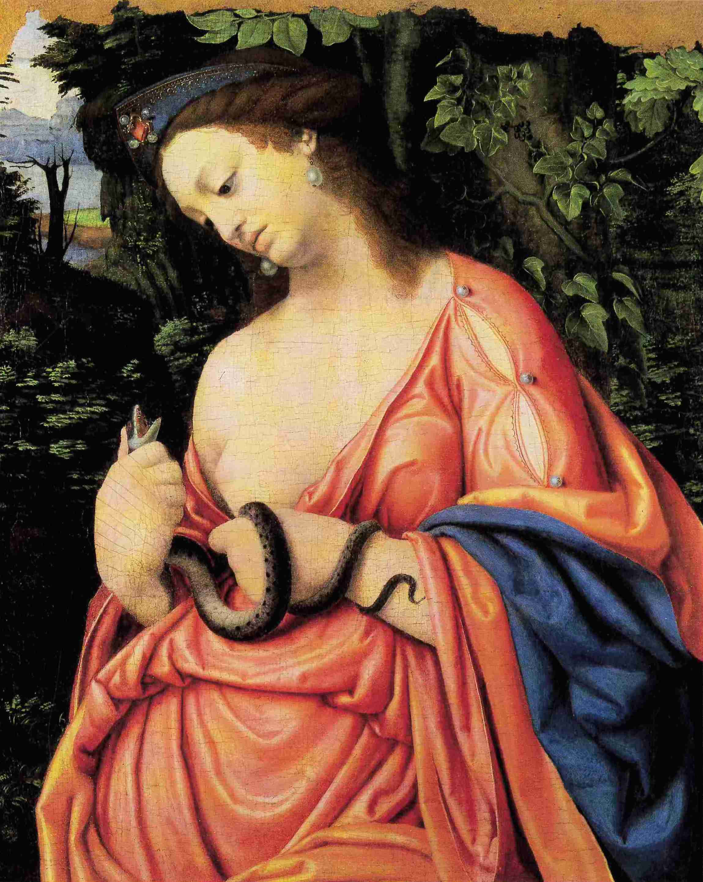 Cleopatra (dipinto, opera isolata) di Solario Andrea (primo quarto XVI)