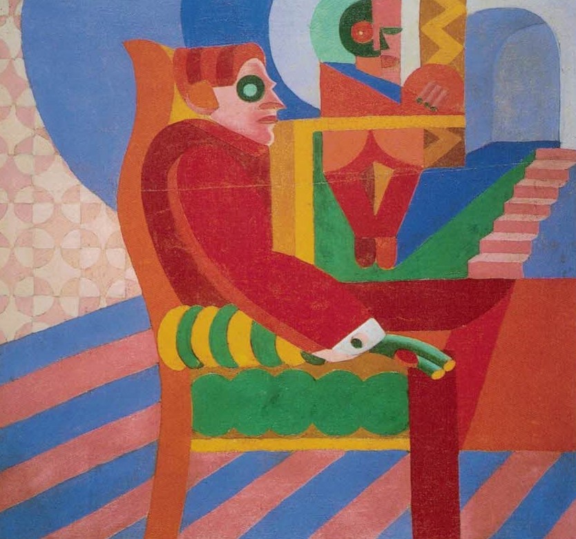 Ritratto di Gilbert Clavel (dipinto, opera isolata) di Depero, Fortunato (primo quarto XX)