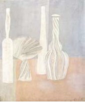 Natura morta con fruttiera (dipinto, opera isolata) di Morandi Giorgio (XX)