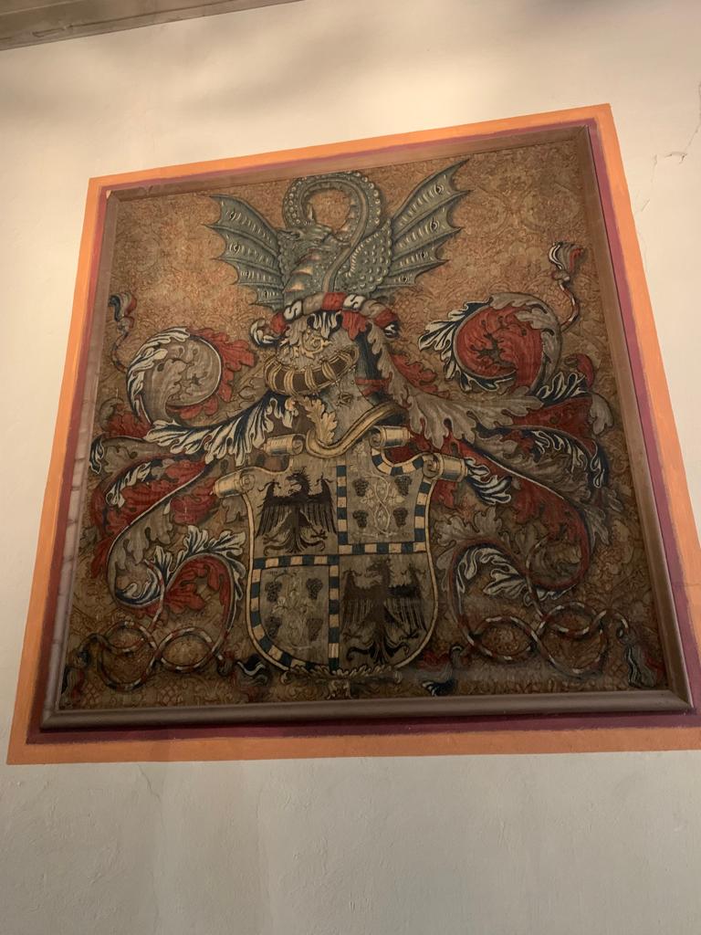 Stemma di Giovanni Tommaso Gallarati (arazzo, coppia) - ambito fiammingo (XVI/XVII)