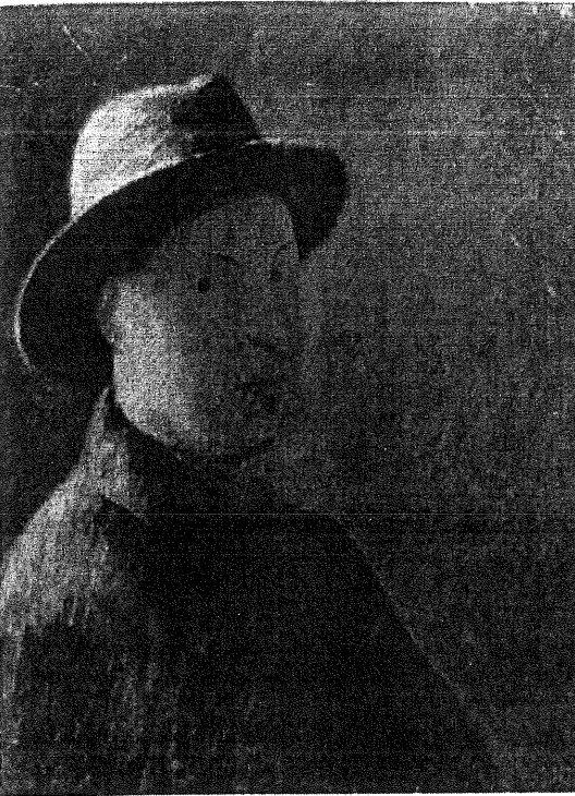 Autoritratto con cappello, Autoritratto con cappello (dipinto) di Levi Carlo - ambito lucano (XX)