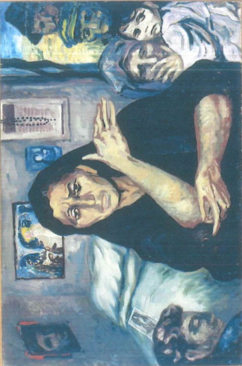 La madre di Salvatore Carnevale, Francesca Serio (dipinto) di Levi Carlo - ambito lucano (XX)