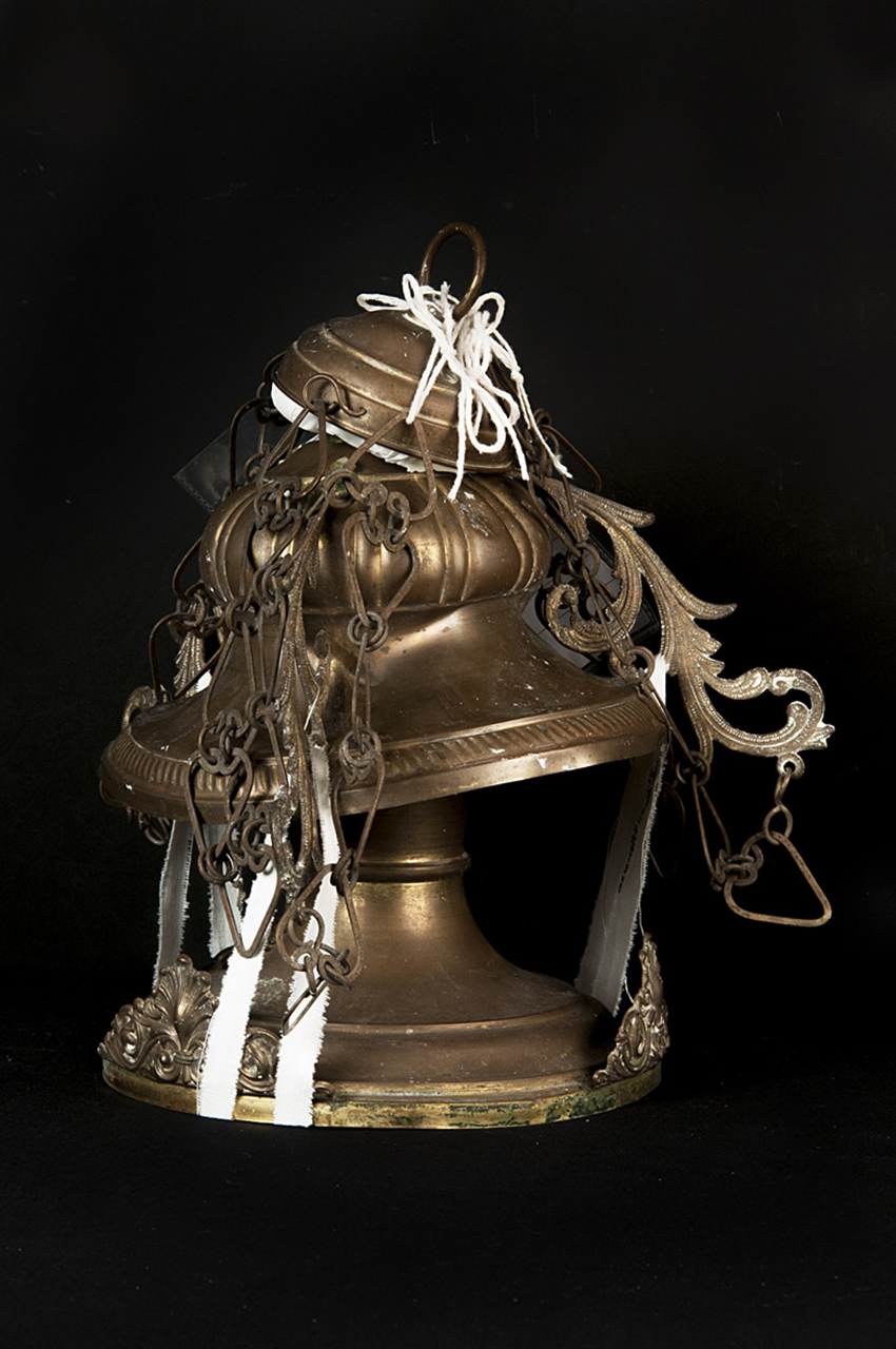 soggetto assente (lampada pensile, opera isolata) - produzione italiana (inizio XX)