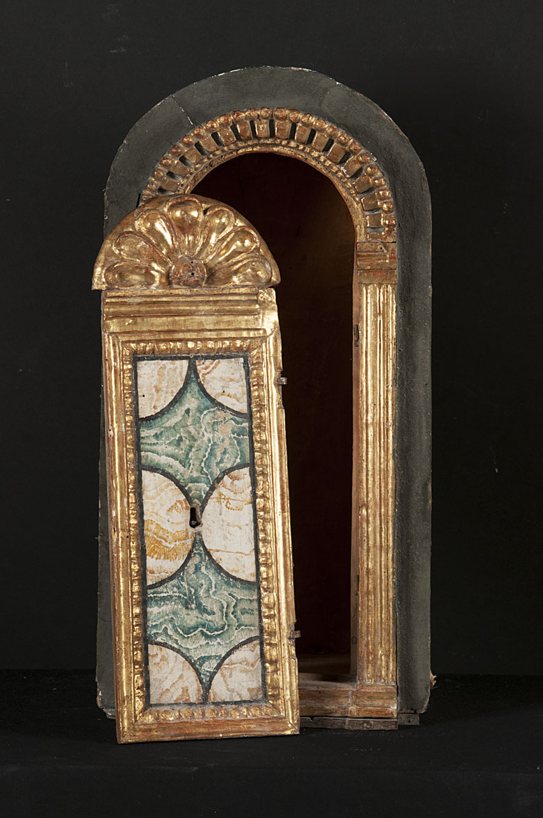 soggetto assente (tabernacolo murale, insieme) - bottega Italia centrale (sec. XVI)