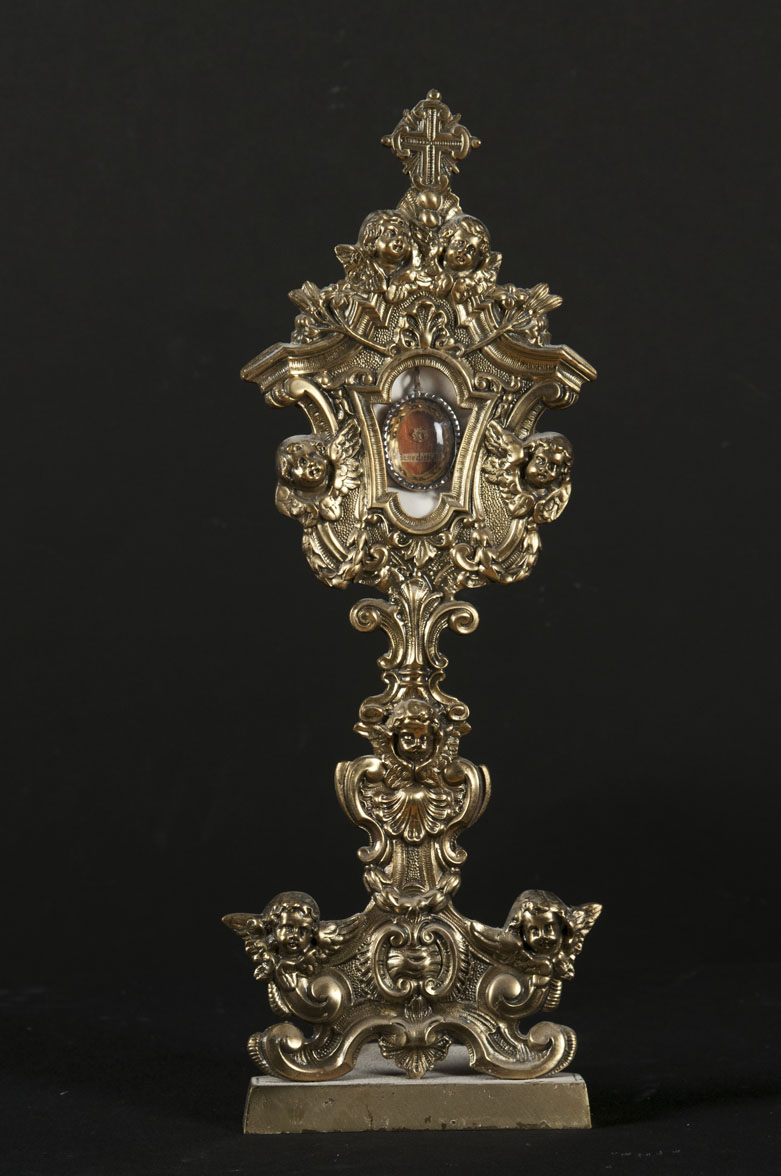 cherubini (reliquiario - a ostensorio, opera isolata) - bottega Italia centrale (sec. XVIII)