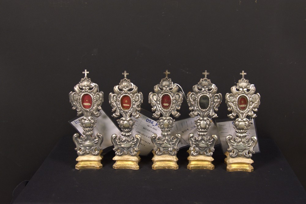 soggetto assente (reliquiario - a ostensorio, serie) - bottega Italia centrale (sec. XVIII)